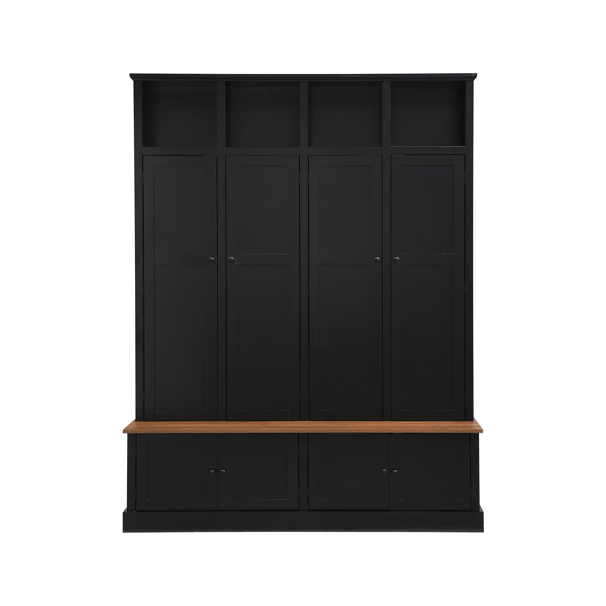 Hall Tree With Bench And Cabinet