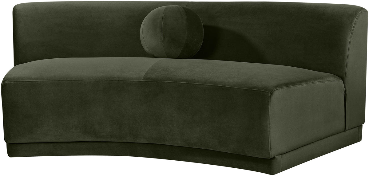 Avra - Velvet Performance Fabric Upholstered Armless Sofa