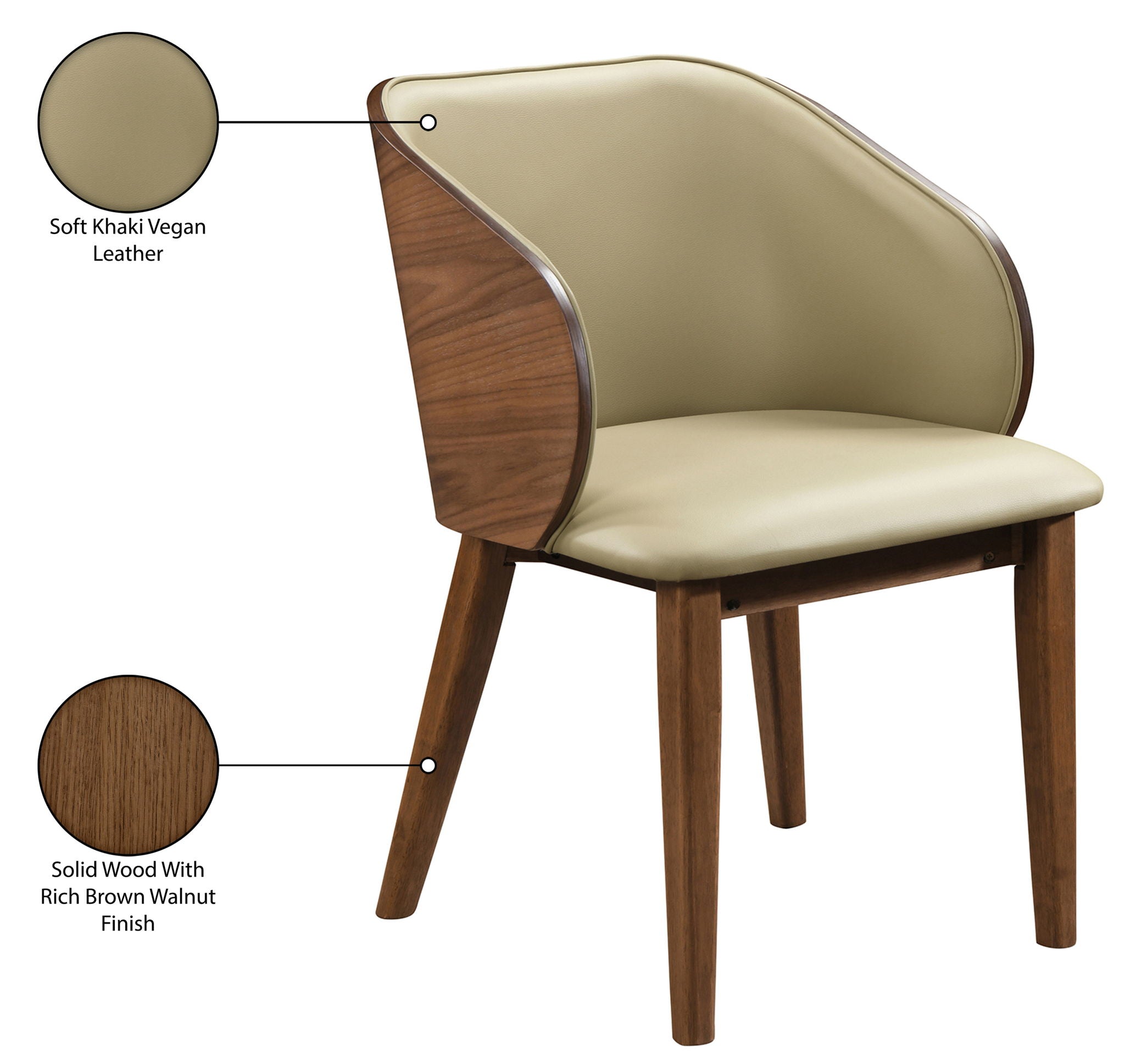 Glenwood - Vegan Leather Upholstered Dining Chair (Set of 2)