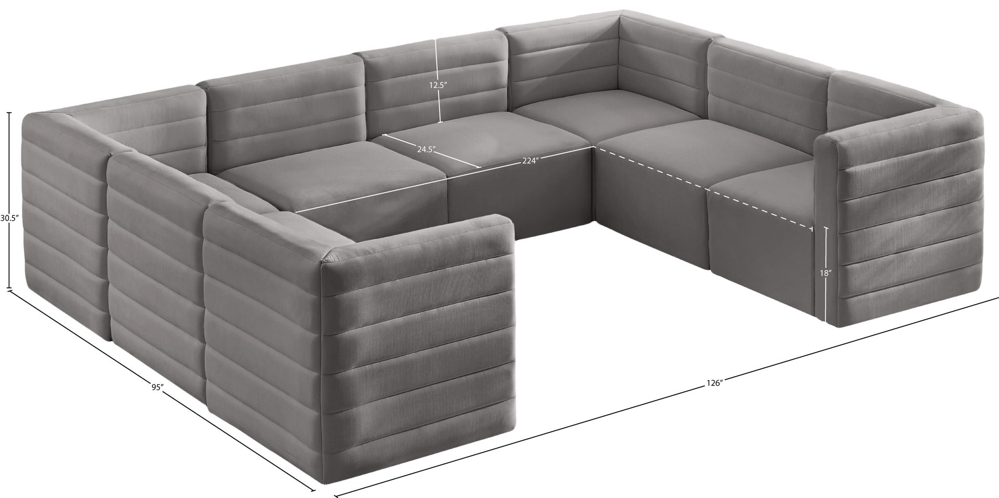 Quincy - 8 Piece Modular Sectional