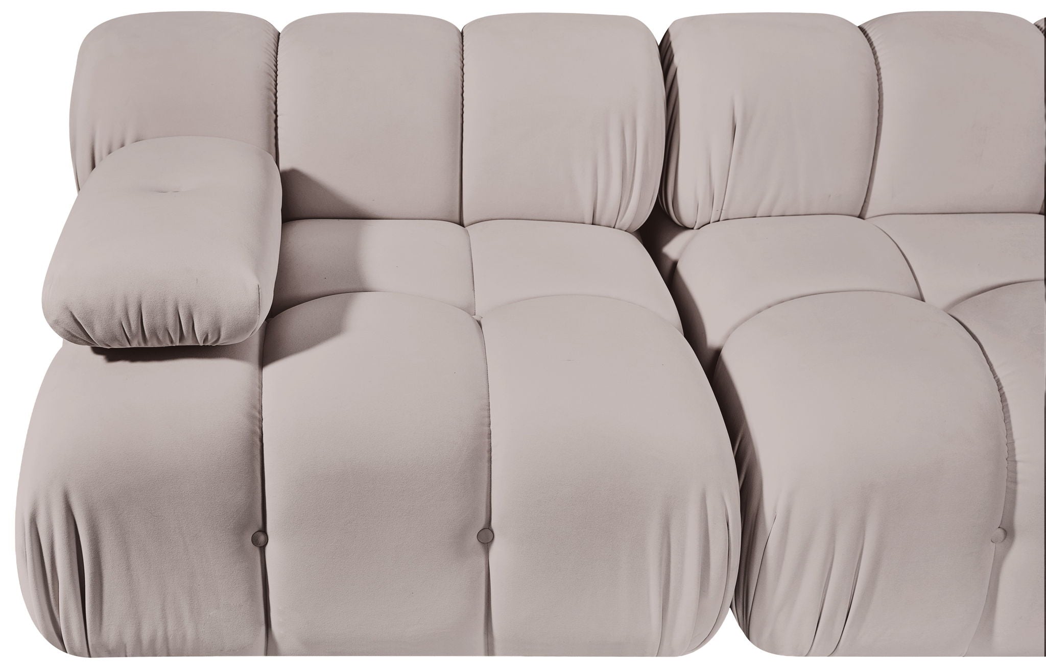 Orin - Velvet Performance Fabric Upholstered 2 Piece Modular Sofa
