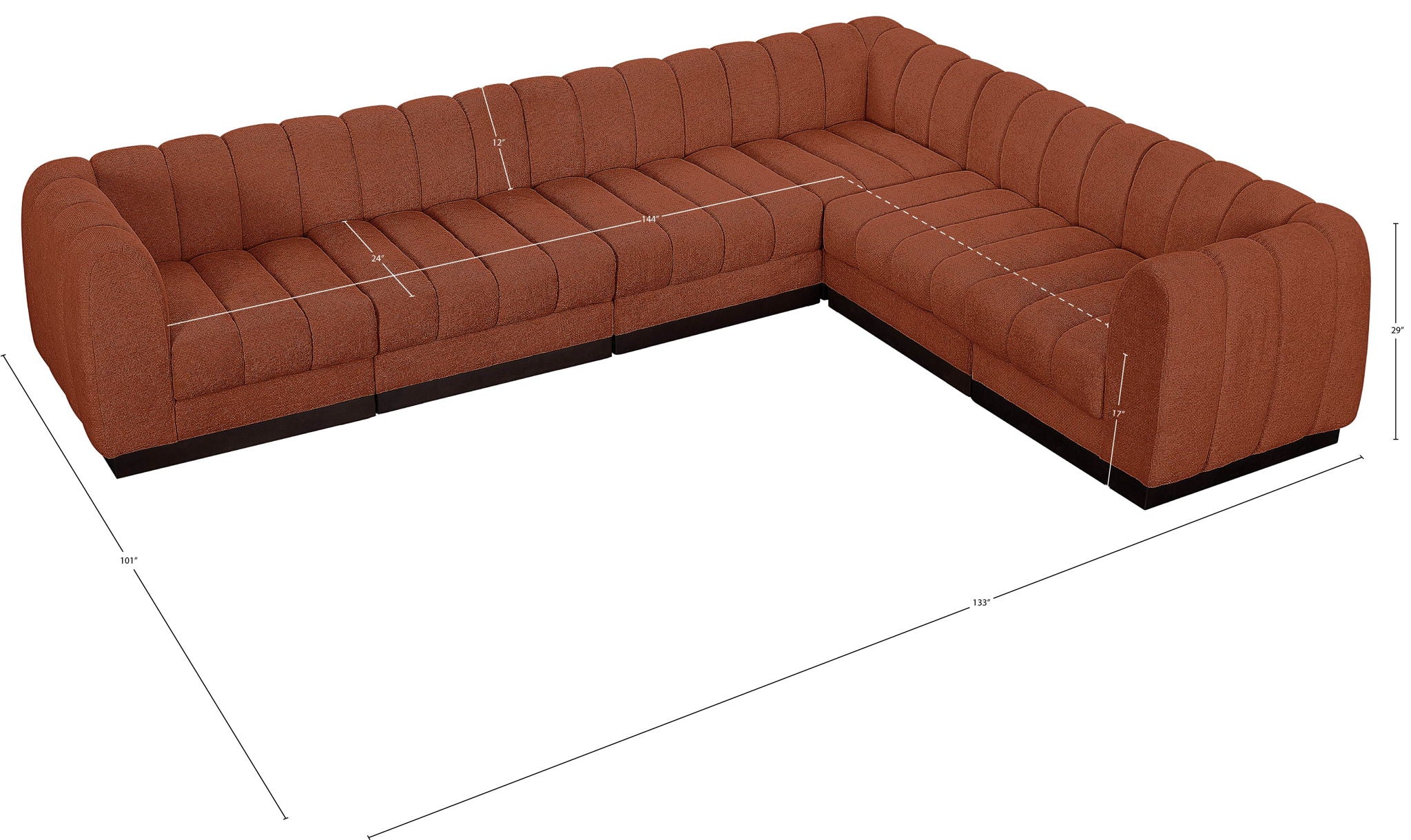 Quinn - 6 Piece Modular Sectional