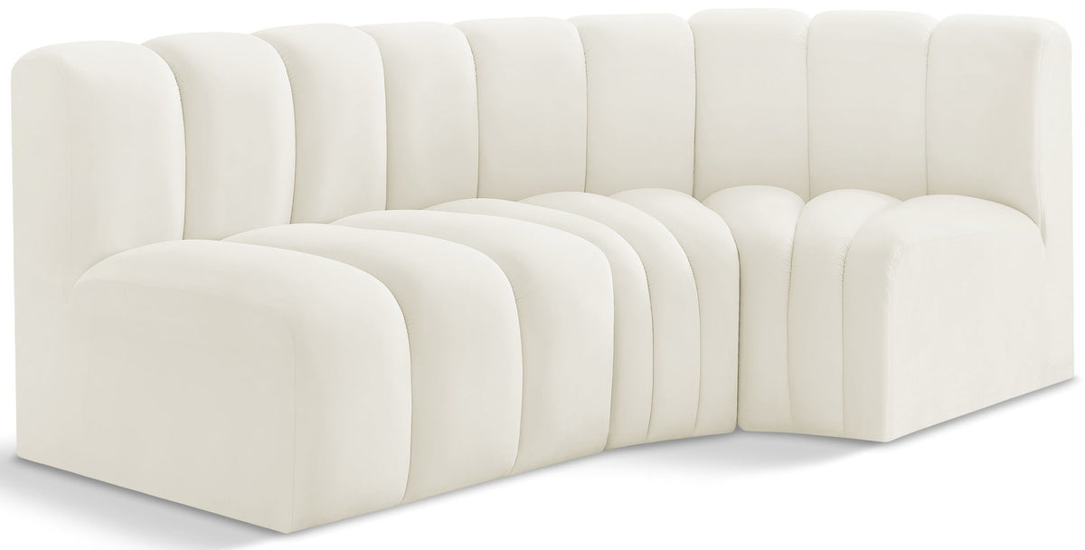 Arc - Velvet 3 Piece Sofa