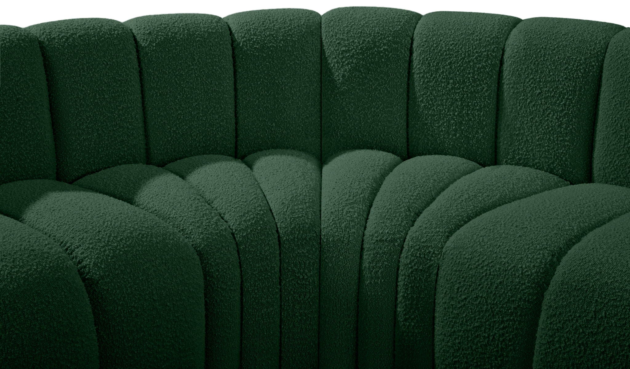 Arc - Boucle Fabric 3 Piece Modular U-Shaped Sofa