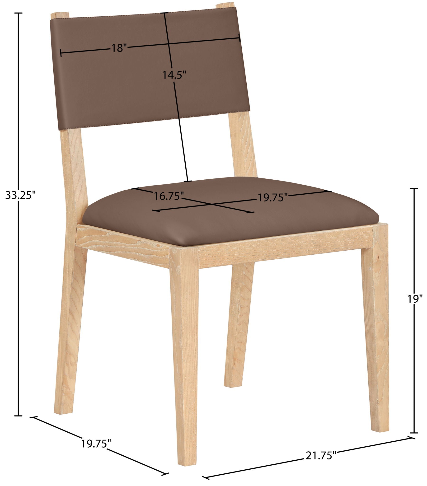 Avon - Vegan Leather Dining Side Chair (Set of 2)