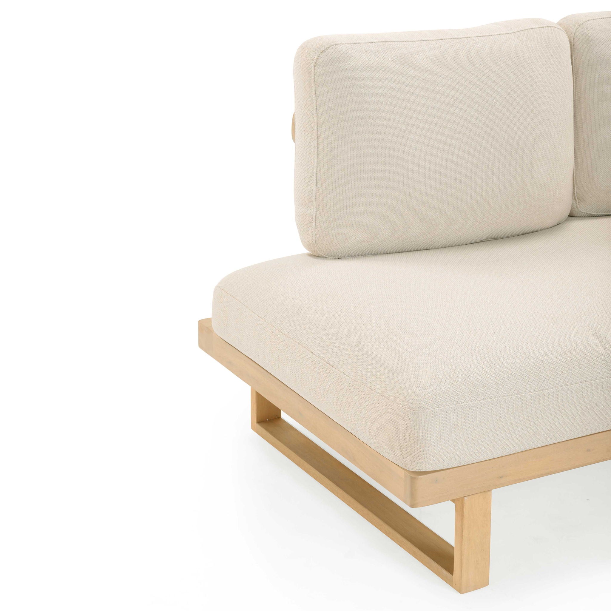 Evan - Outdoor L-Sectional - Cream