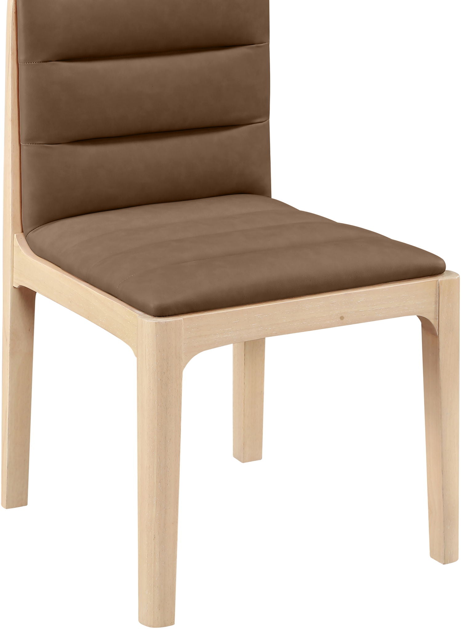 Ellis - Vegan Leather Upholstered Dining Chair (Set of 2) - Natural Base