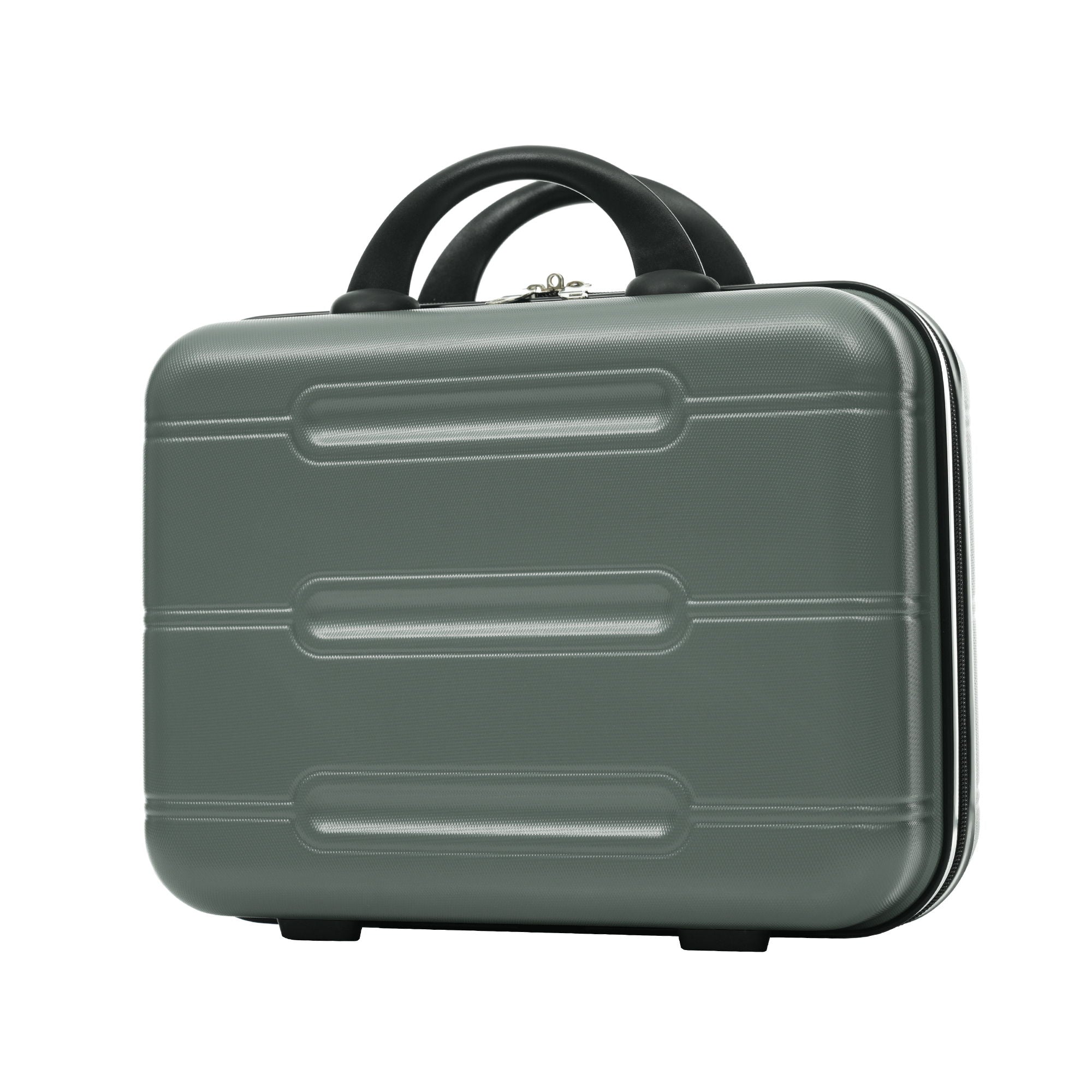 6 Piece Lightweight Hardshell Luggage Set With Double Spinner Wheels, Password Lock
