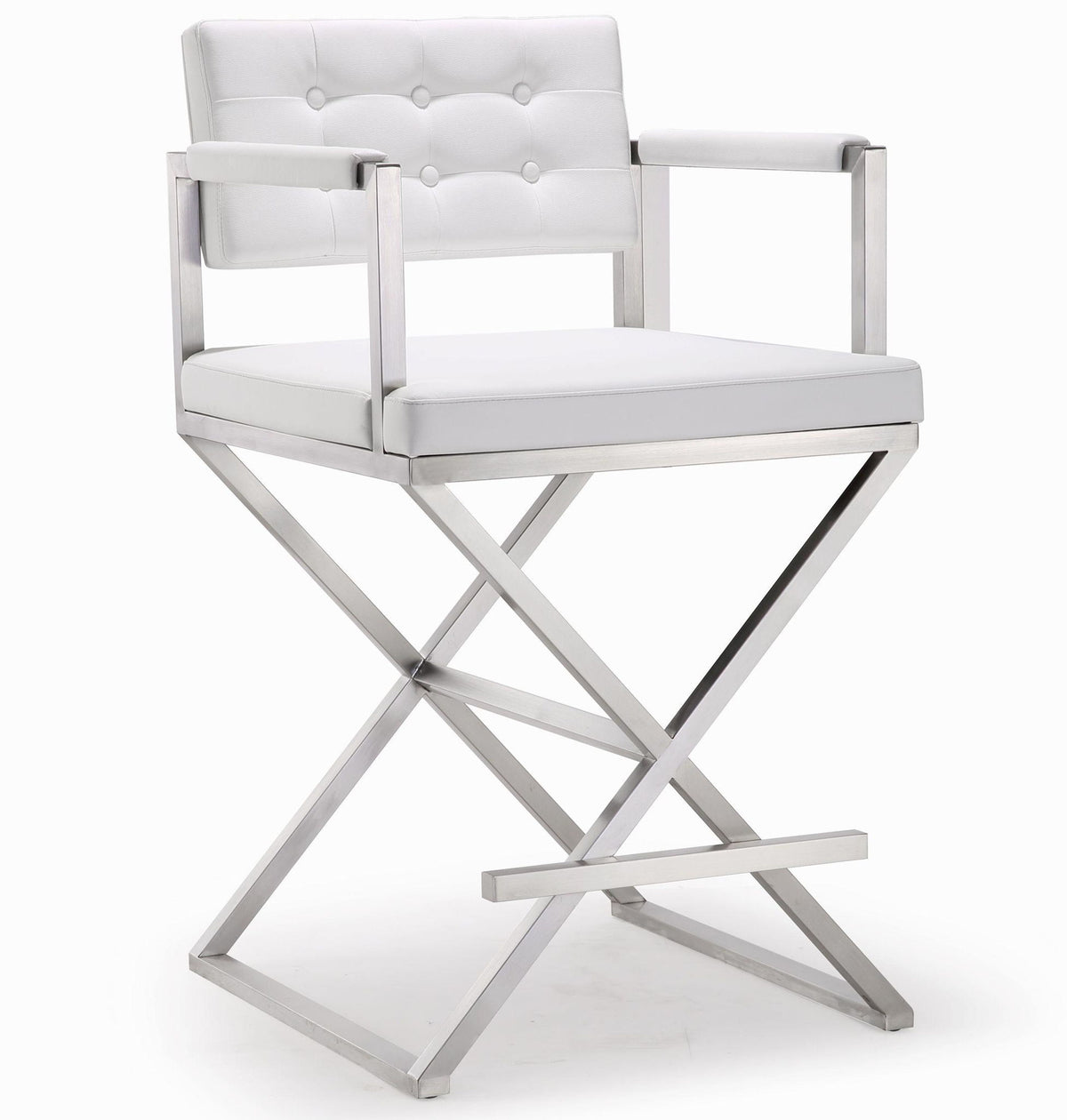 Director - Stainless Steel Counter Stool