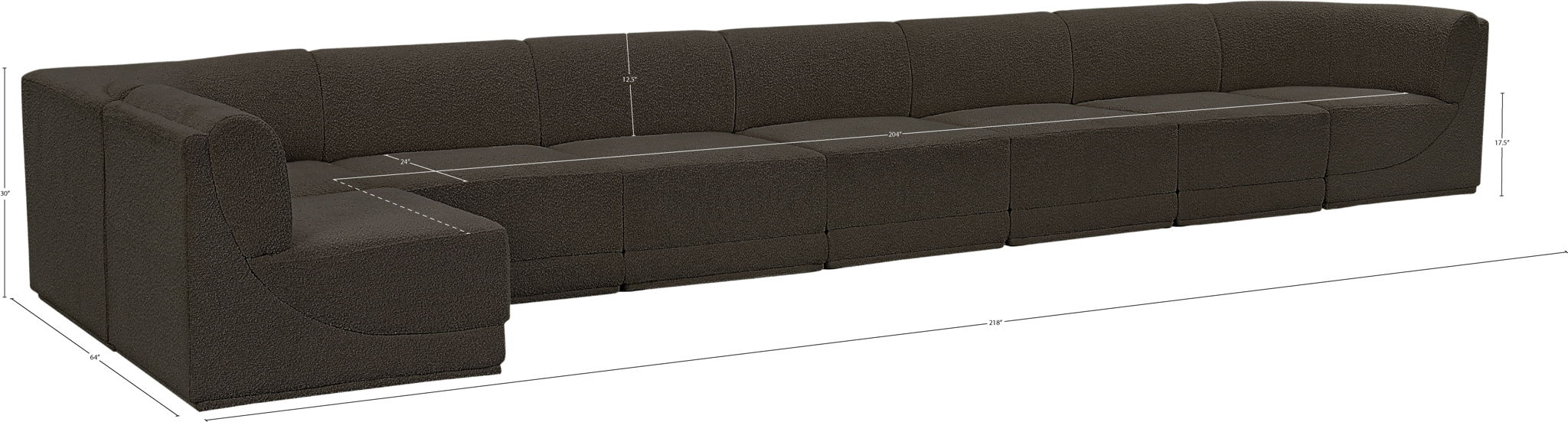Ollie - 8 Piece Modular Sectional
