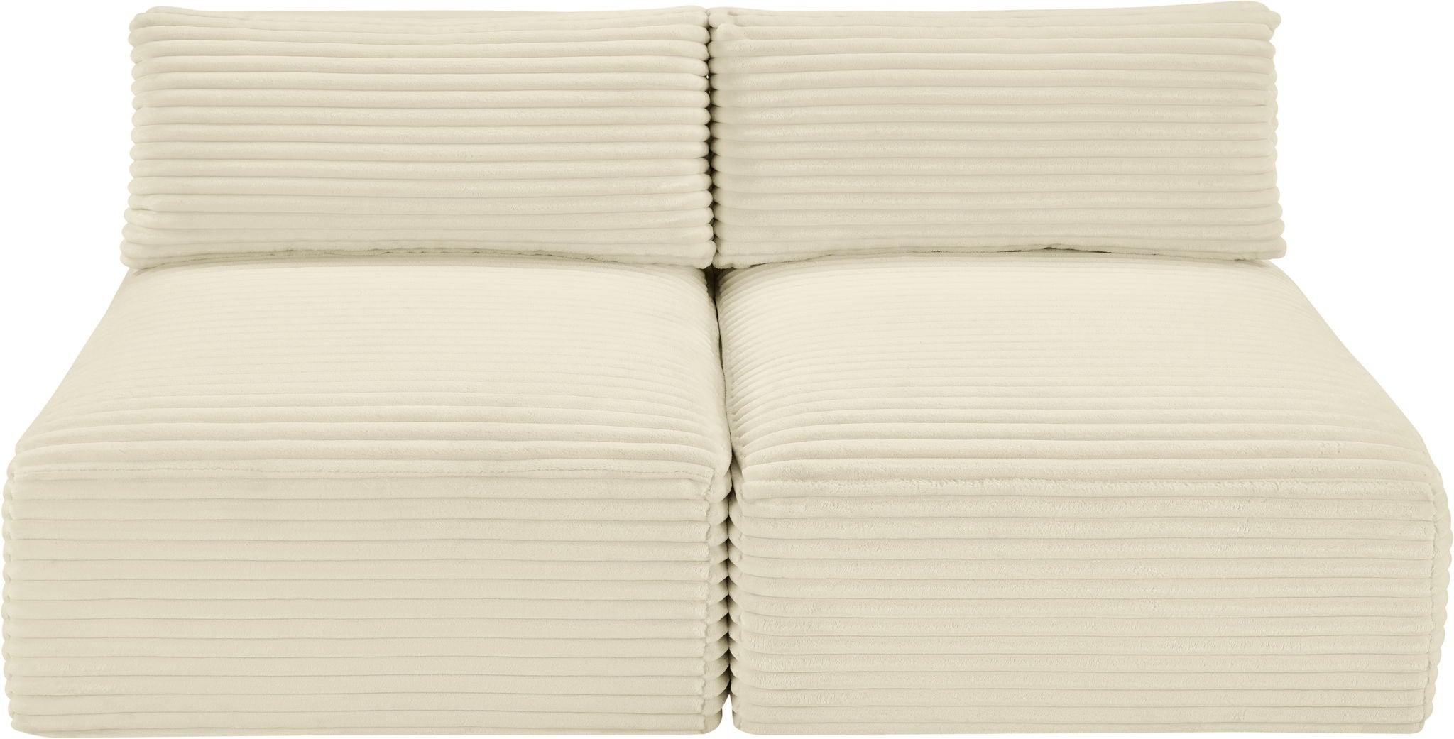 Shaggy - 2 Seat Modular Armless Sofa