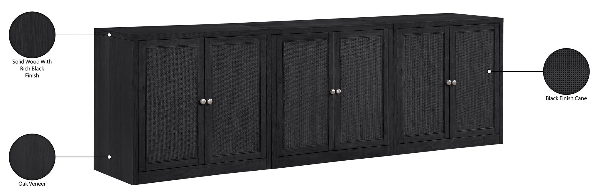 Vero - Solid Wood And Oak Venee Sideboard/Buffet