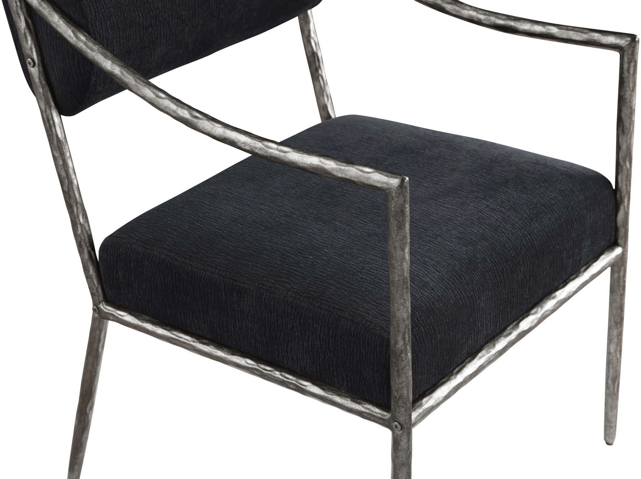 Bastille - Upholstered Dining Arm Chair (Set of 2) - Silver Frame