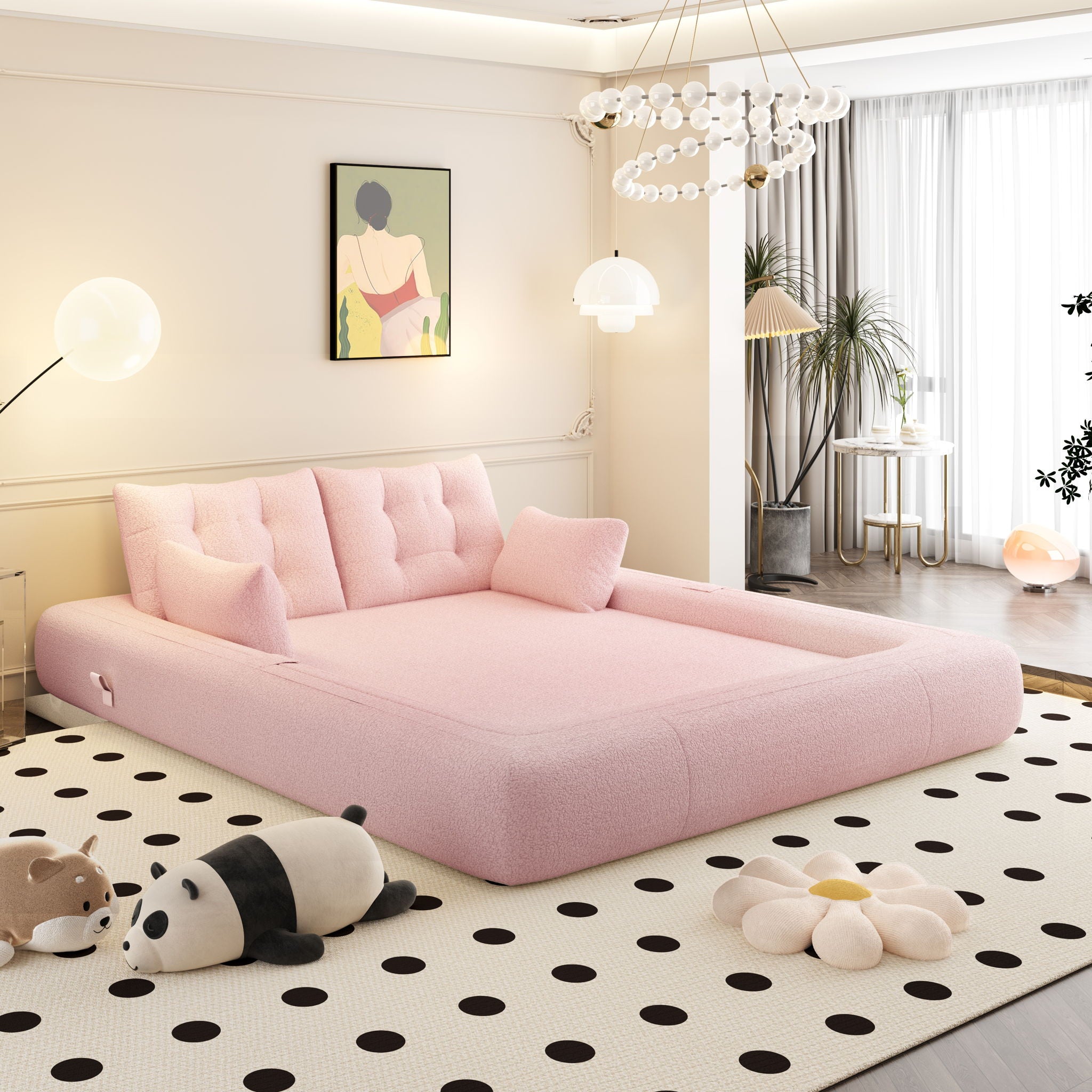 Human Dog Bed, Multi Functional Foldable Sofa Bed, 3 In 1