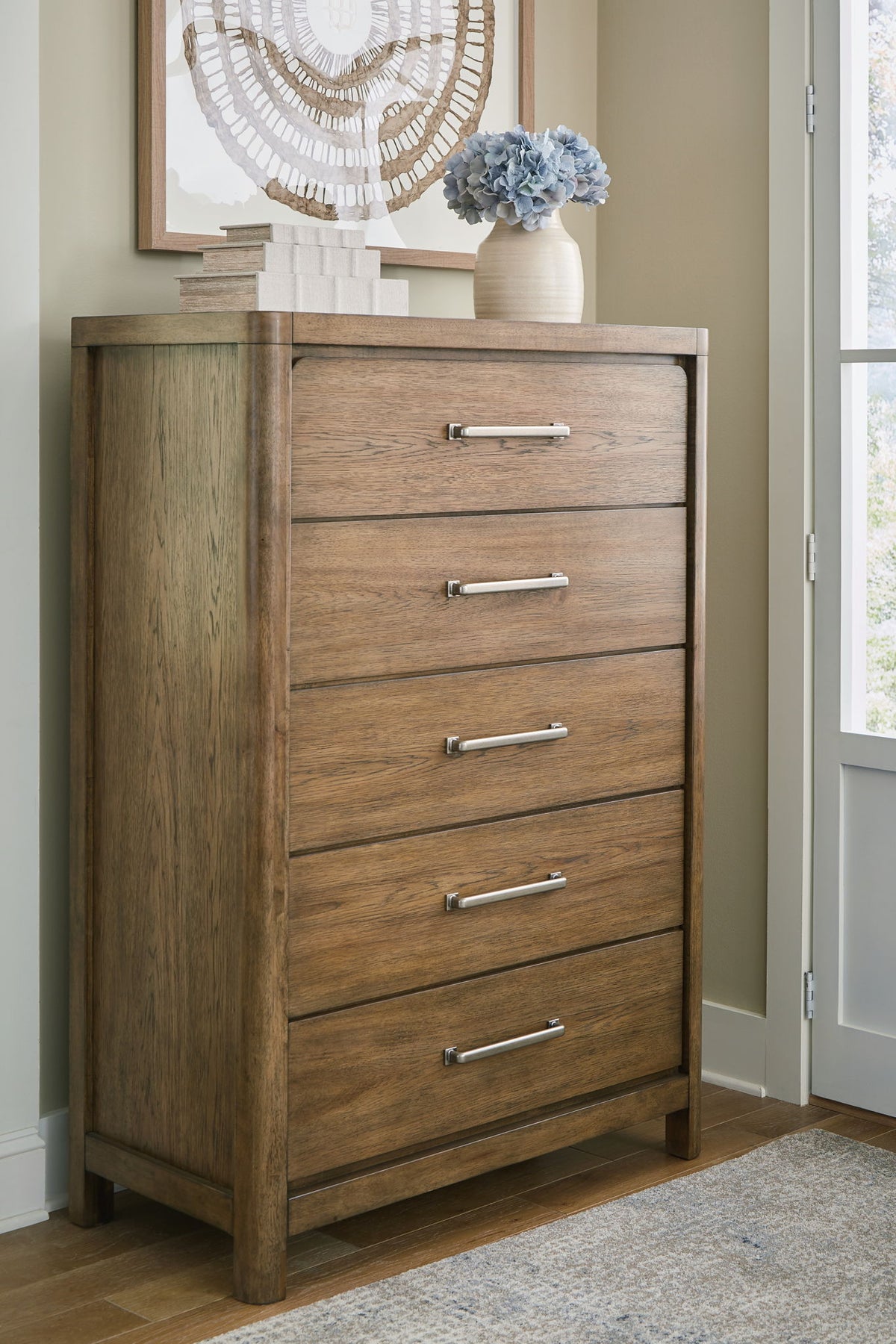 Cabalynn - Five Drawer Chest - Light Brown