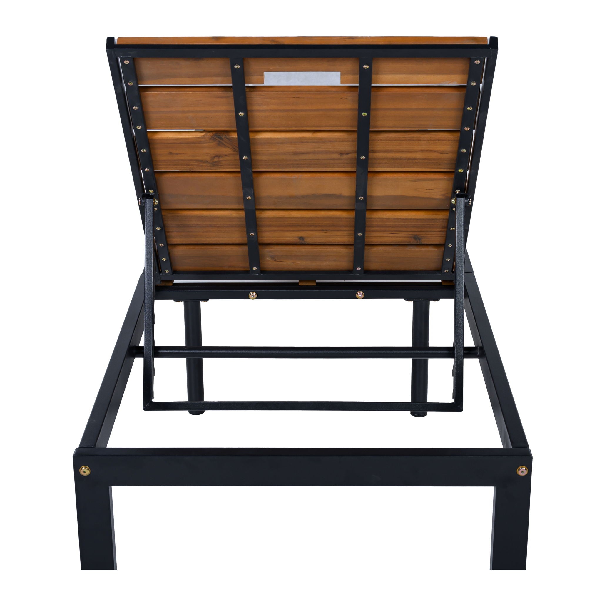 Outdoor Chaise With Adjustable Backrest