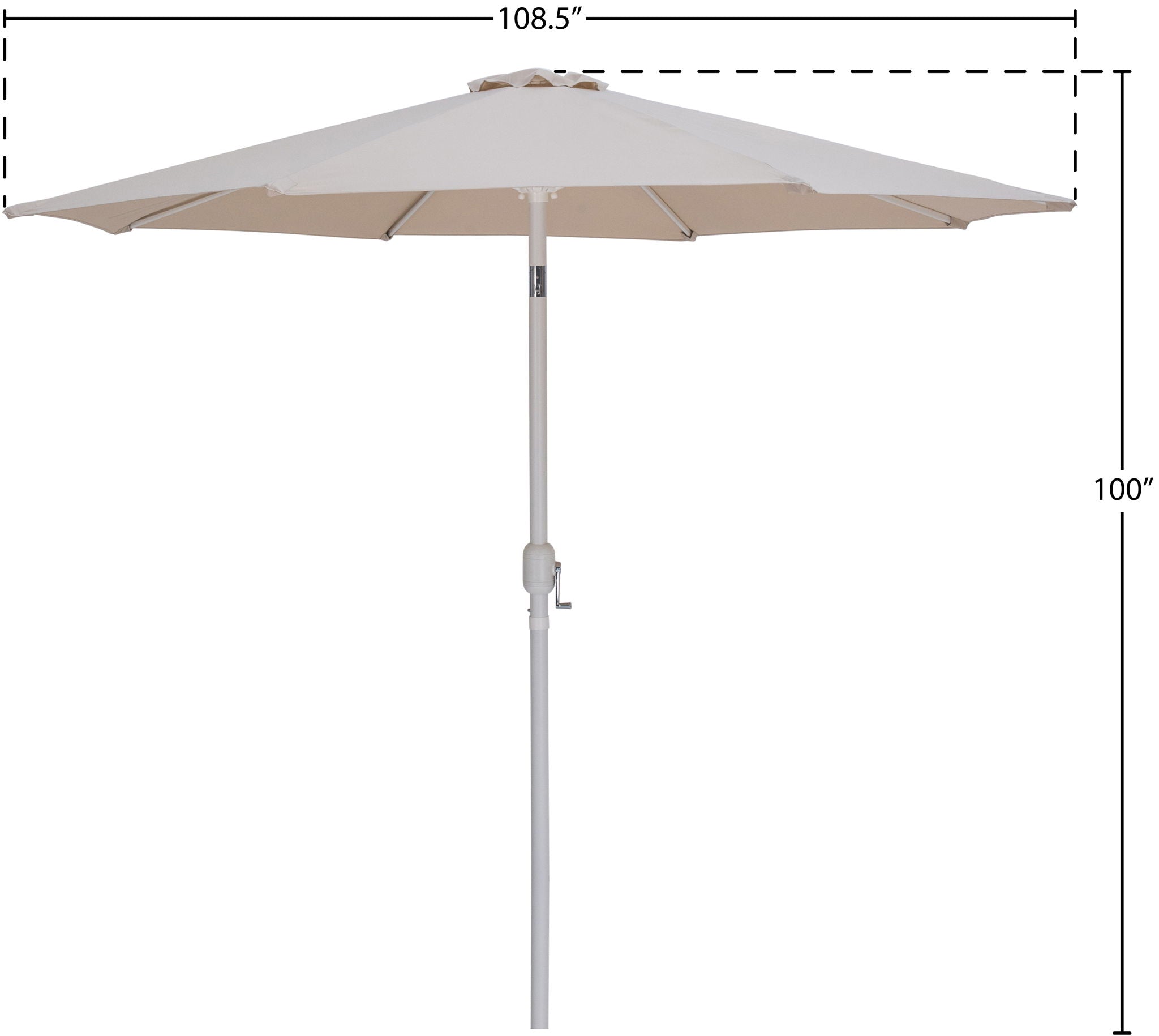 Fiji - Patio Umbrella With White Pole