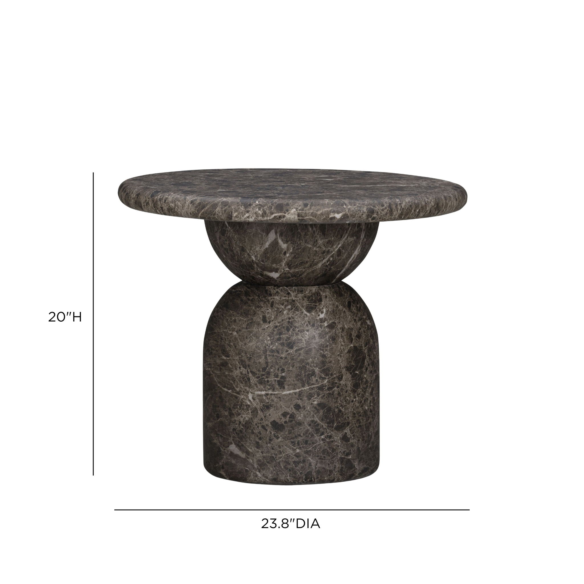 Cynthia - Emperador Faux Marble Indoor / Outdoor Table