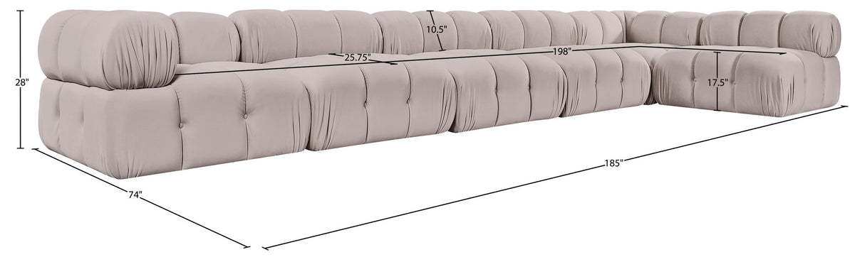 Orin - 6 Piece Modular Sectional (4 Modular Chairs, 2 Corner Chairs)