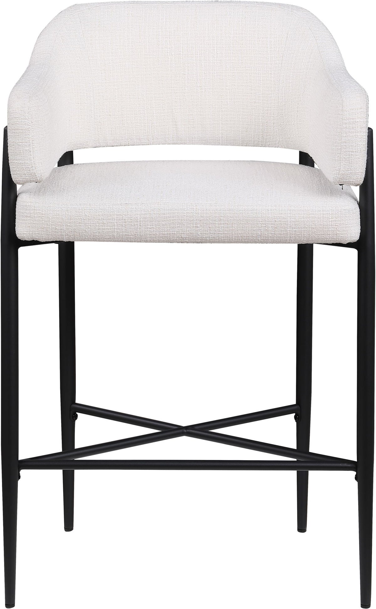 Dame - Fabric Upholstered Counter Stool (Set of 2)