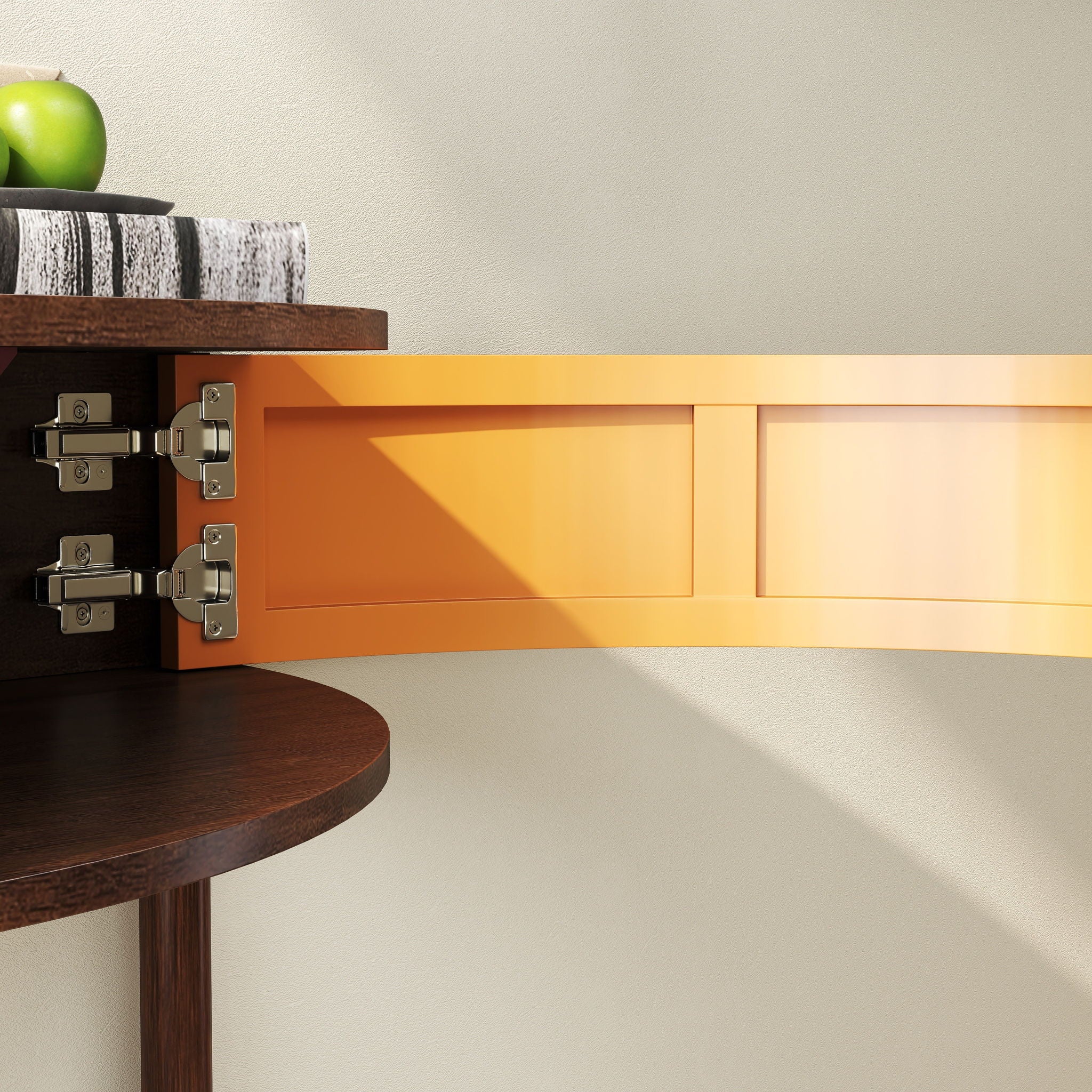 Demi Lune - Console Table With 2 Storage Drawers