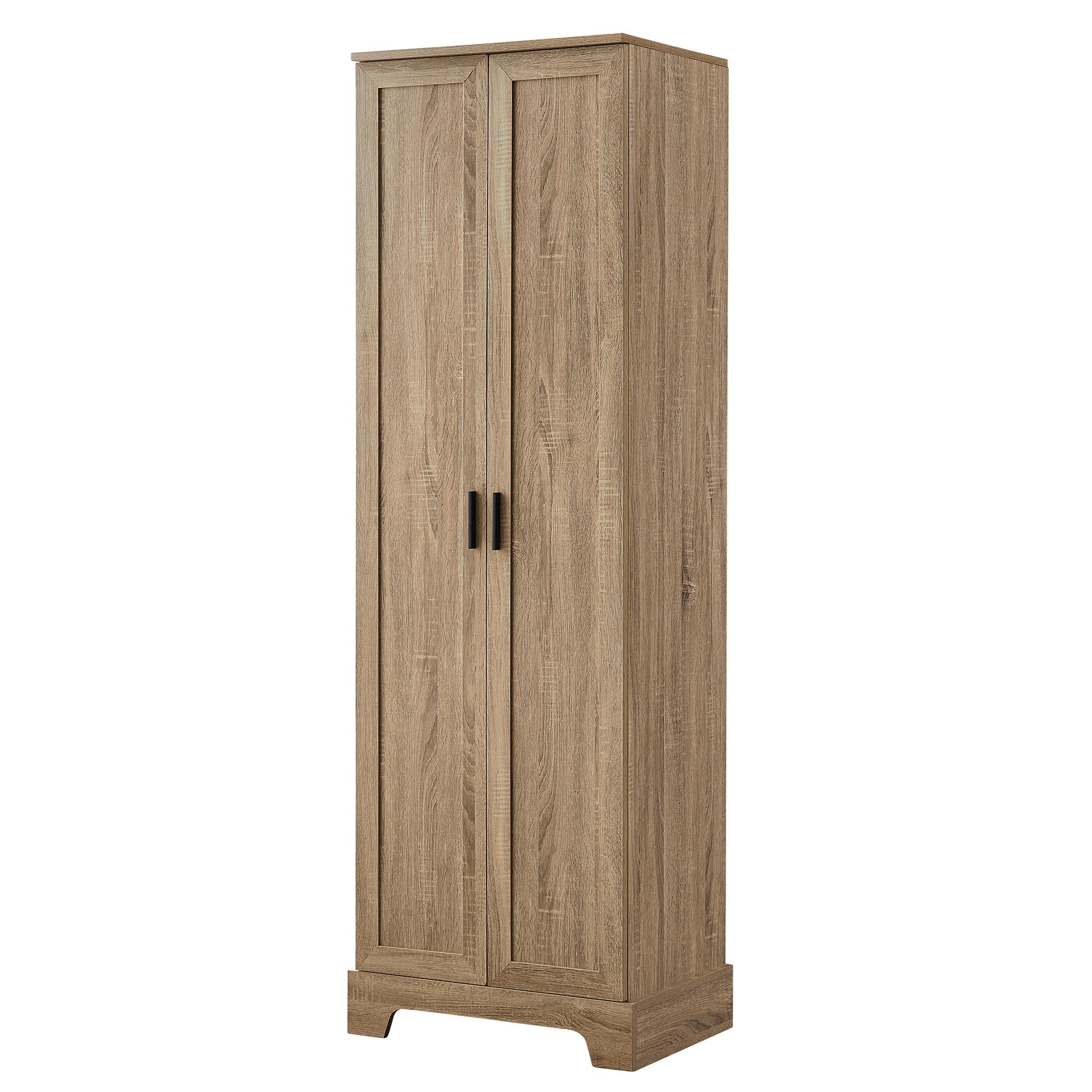 Storage Cabinet With Adjustable Shelves, 2 Doors, Rectangle Design For Bathroom