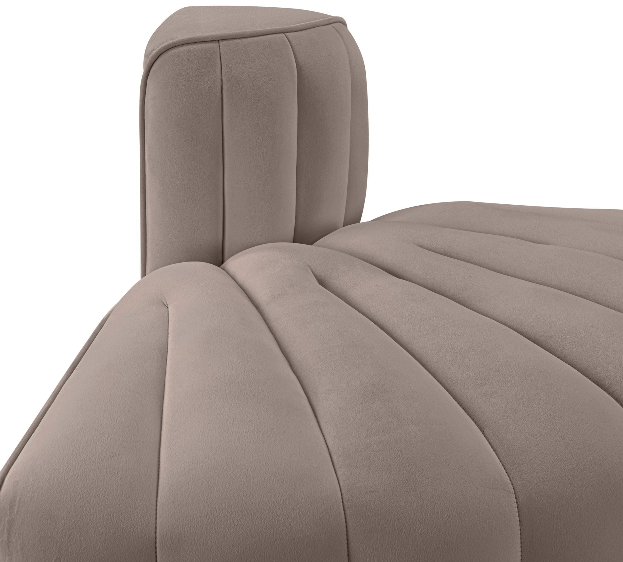 Rummi - Velvet Performance Fabric Upholstered Modular Chair