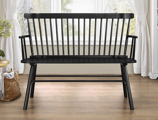 Jerimiah Spindleback Black Bench