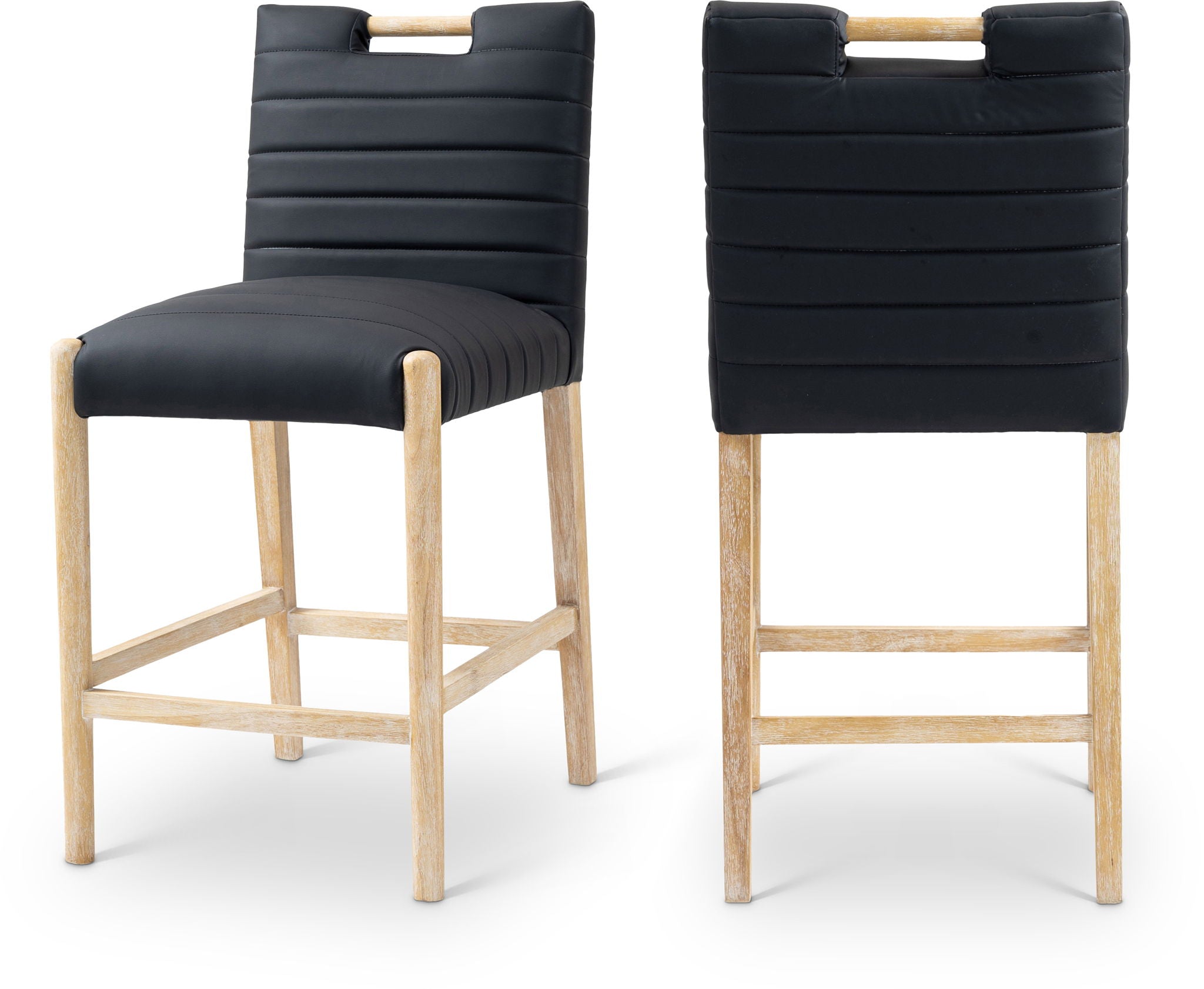 Aimee - Counter Stool - Light Brown Legs