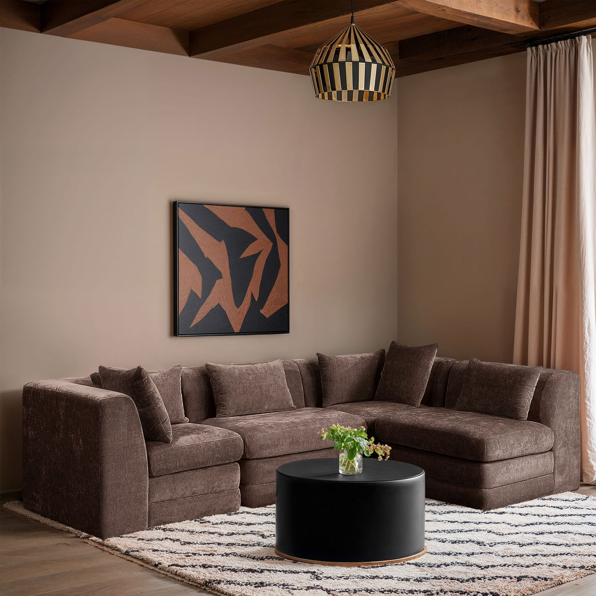 Stellar - 4 Piece Upholstered Modular Sectional