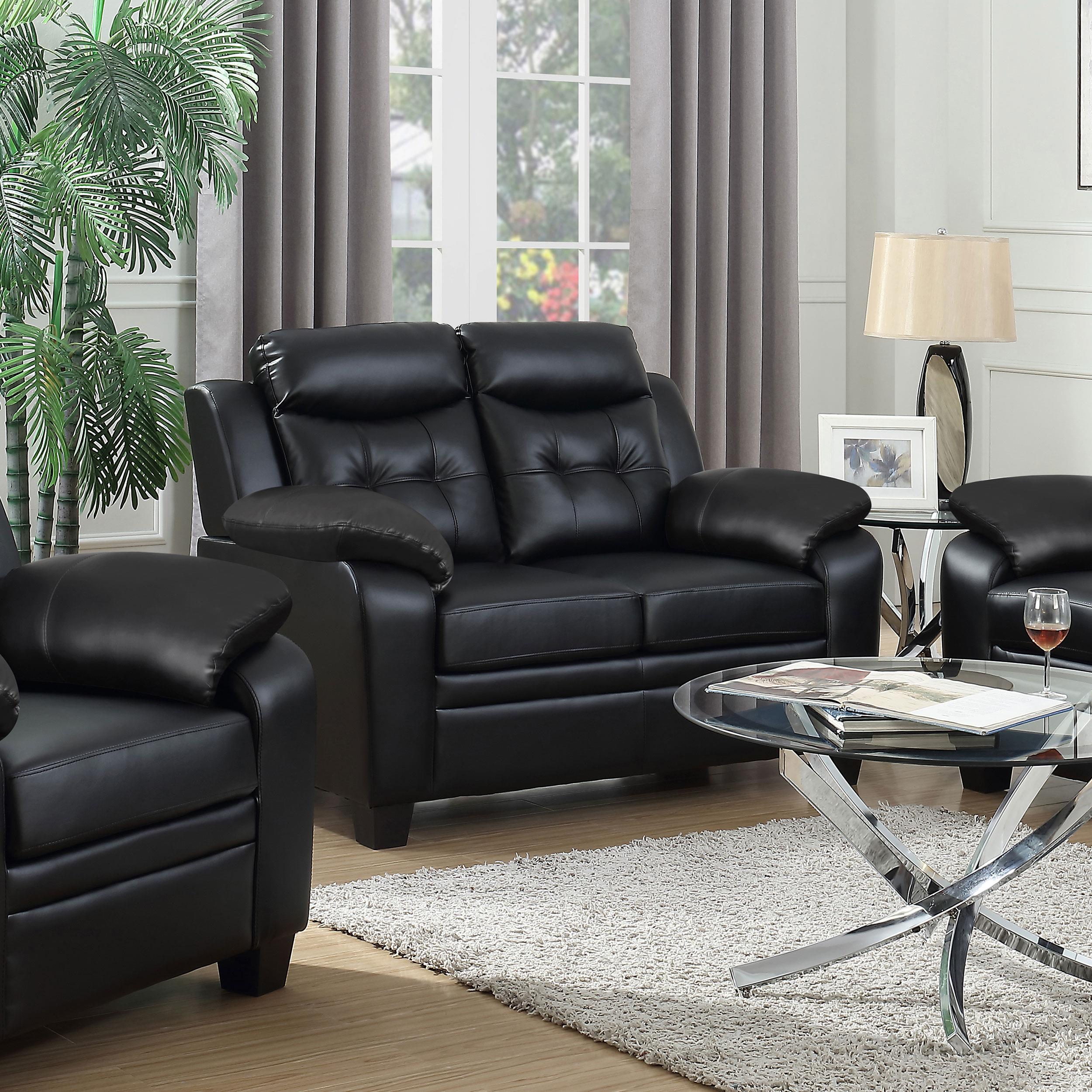 Diamond Modern Furniture COA Finley Stationary Leatherette Loveseat 506552 IMAGE 7