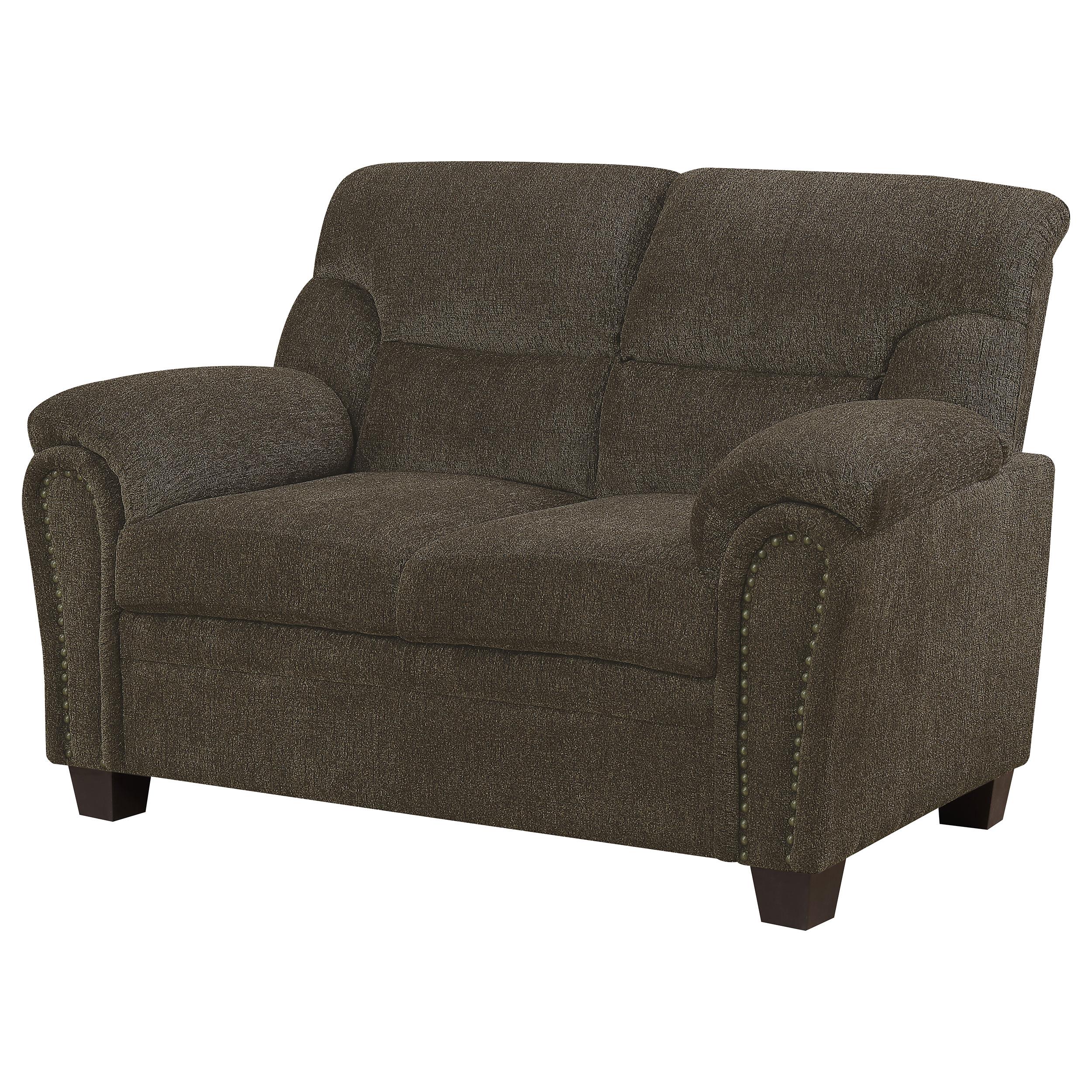 Diamond Modern Furniture COA Clementine Stationary Fabric Loveseat 506572 IMAGE 3