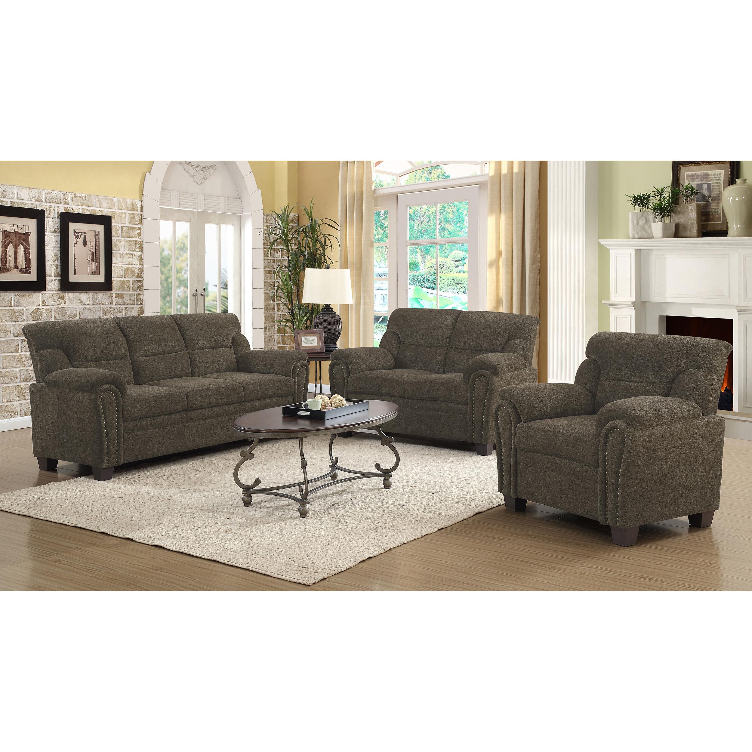 Diamond Modern Furniture COA Clementine Stationary Fabric Loveseat 506572 IMAGE 6
