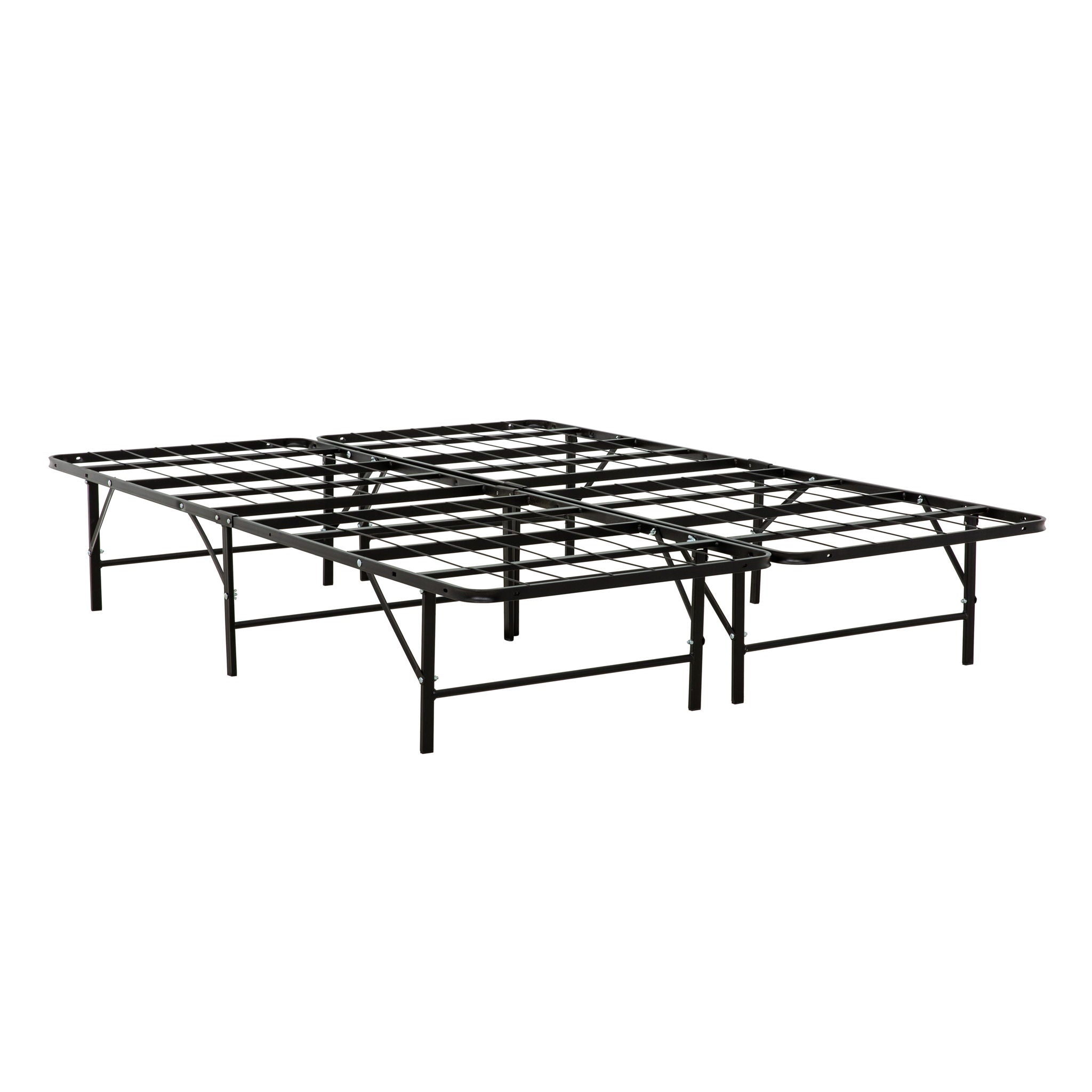 California King Size Bed Base, Mattress Foundation Bed Frame, Bedroom Furniture - Black