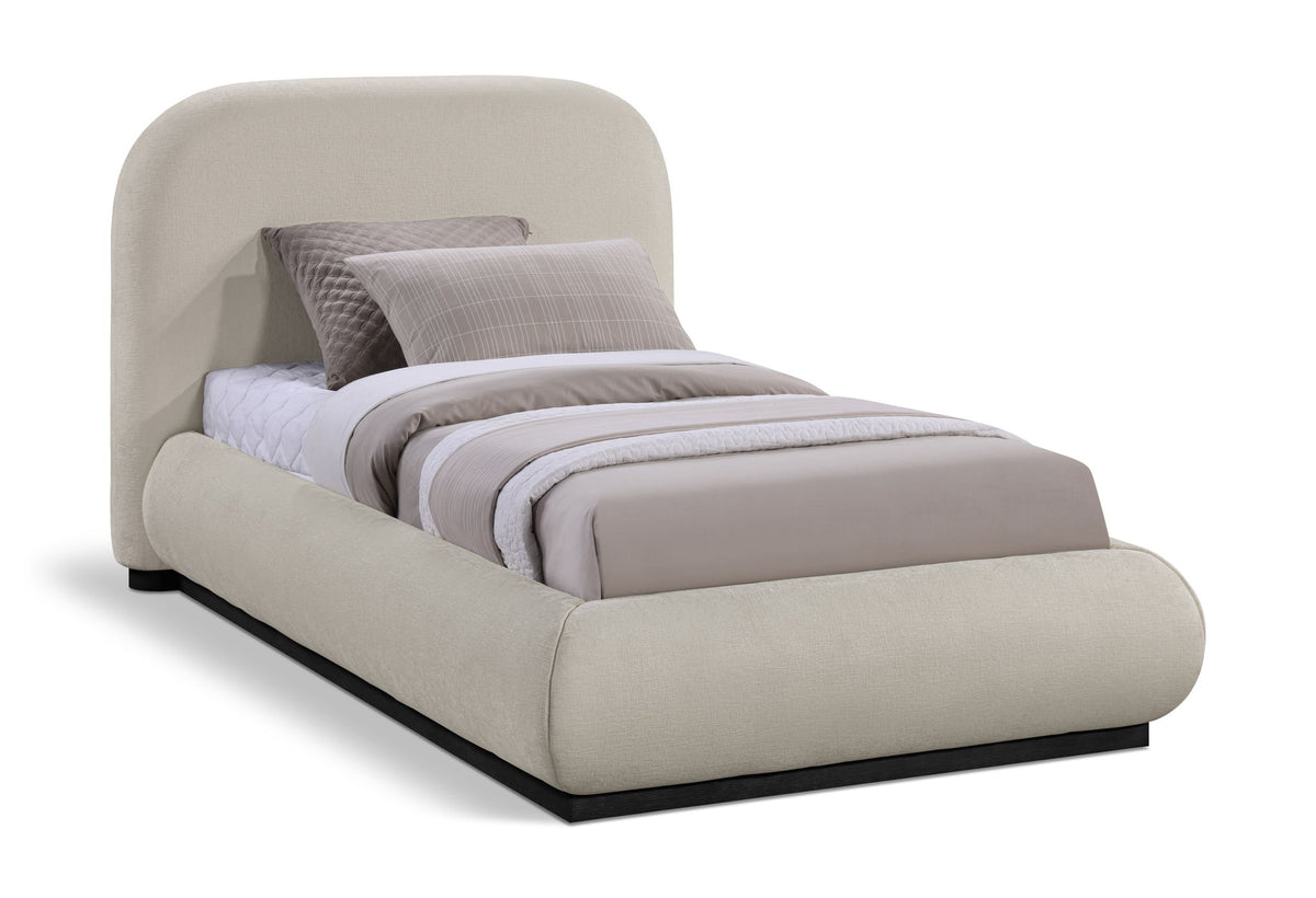 Vaughn - Chenille Bed With Black Base