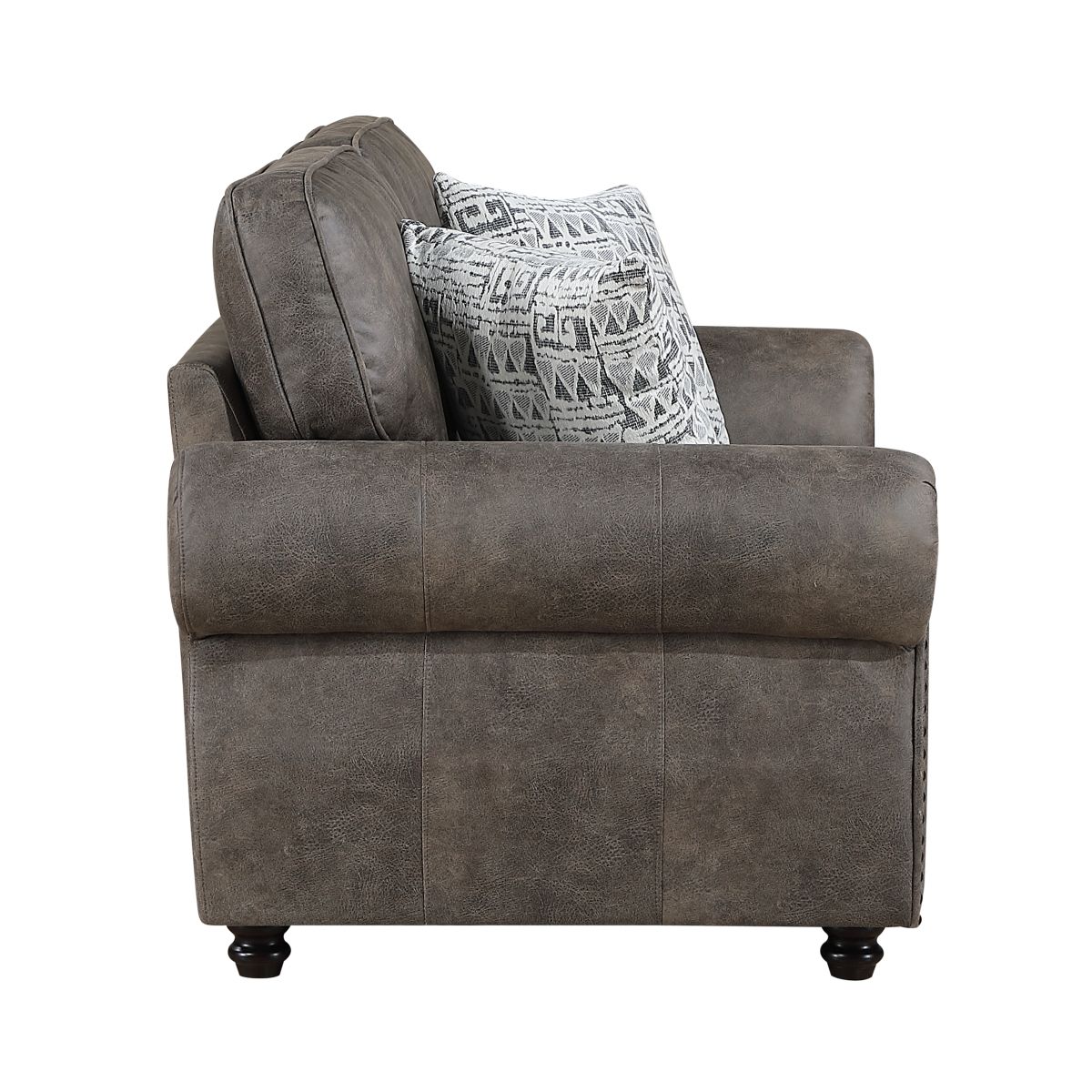 Pinnacle - Loveseat - Dark Brown