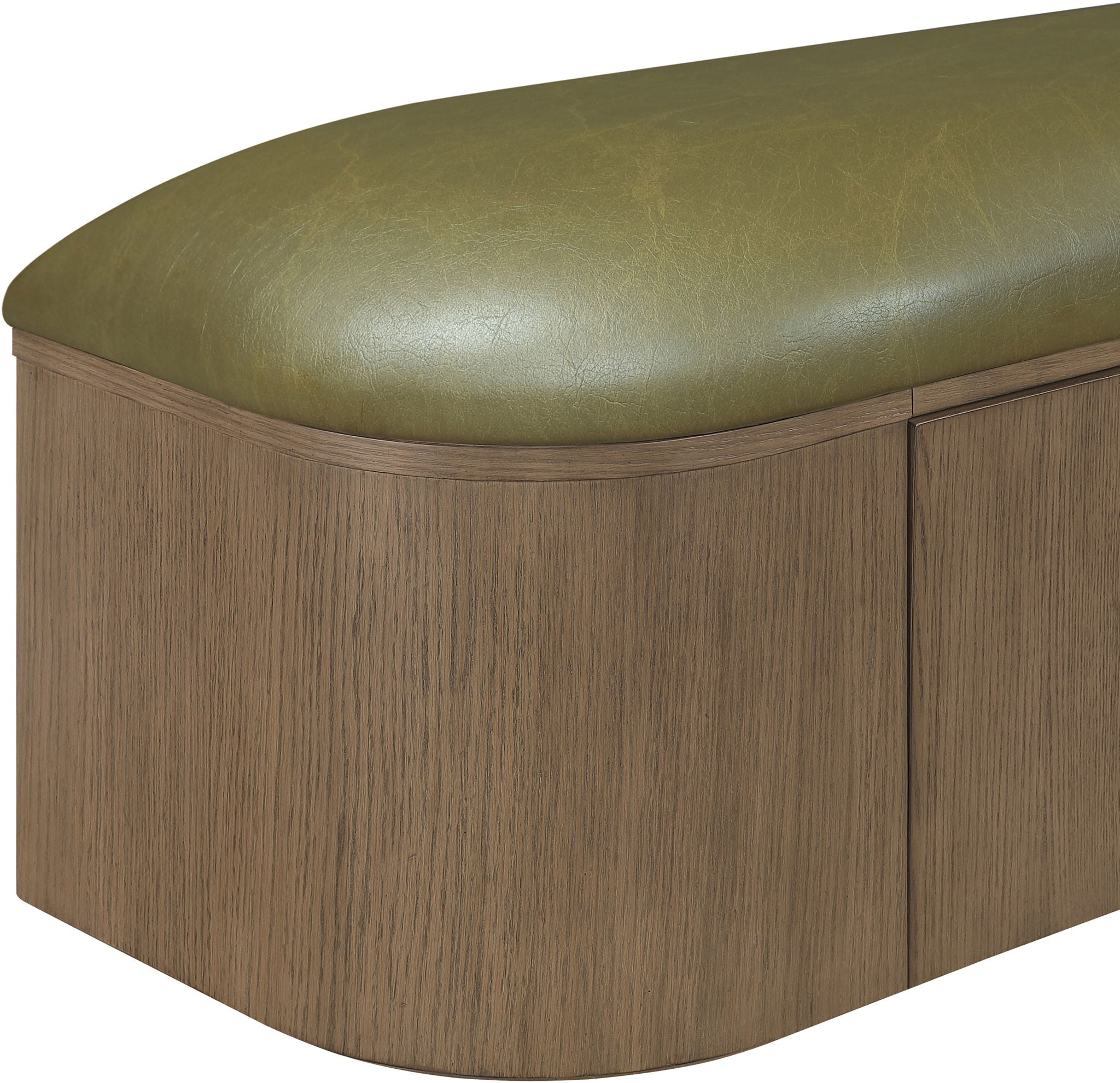 Velden - Upholstered Storage Bench With Stained Brown Base