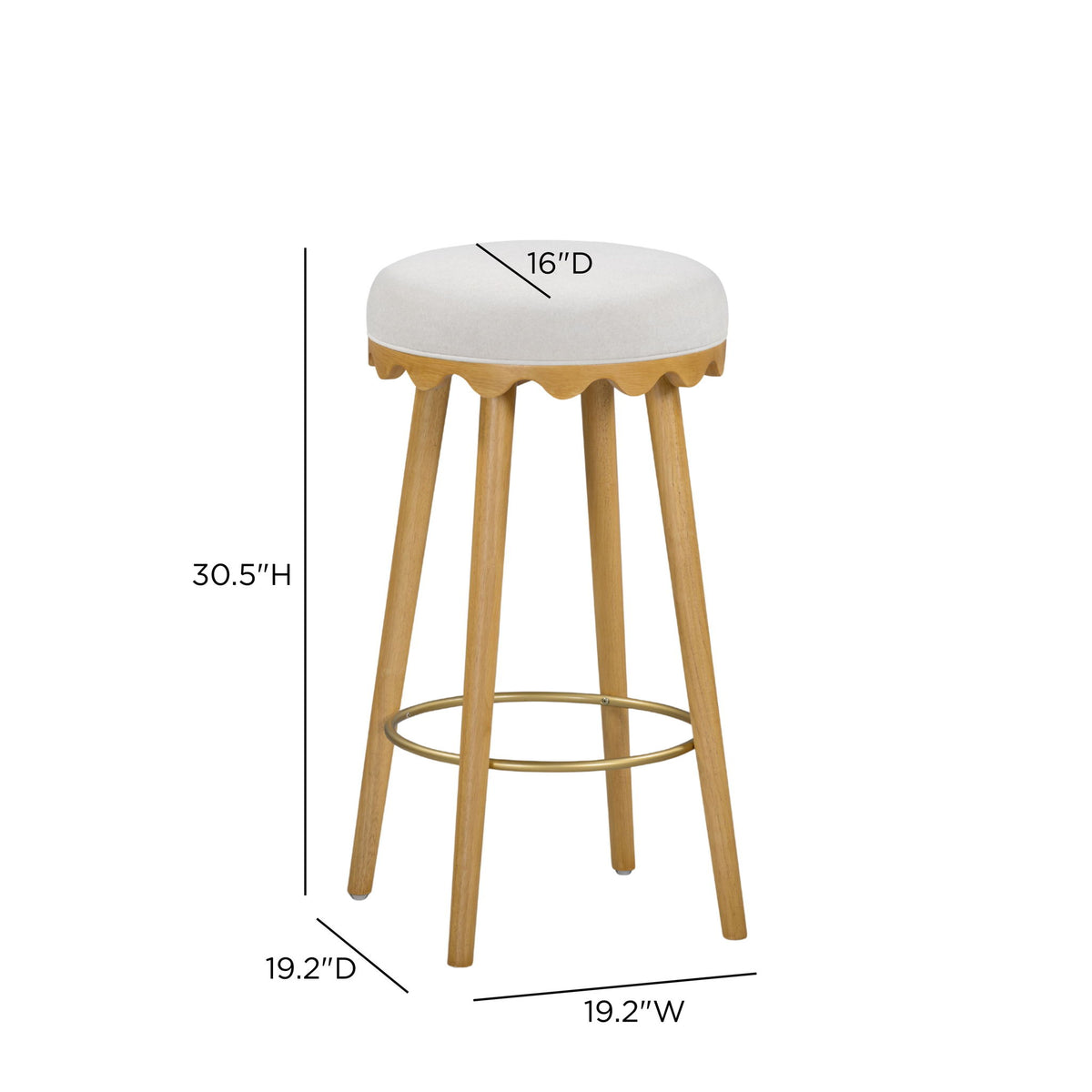 Oodle - Performance Vegan Mohair Stool