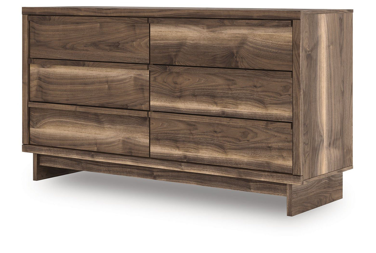 Chirason - Six Drawer Dresser - Brown