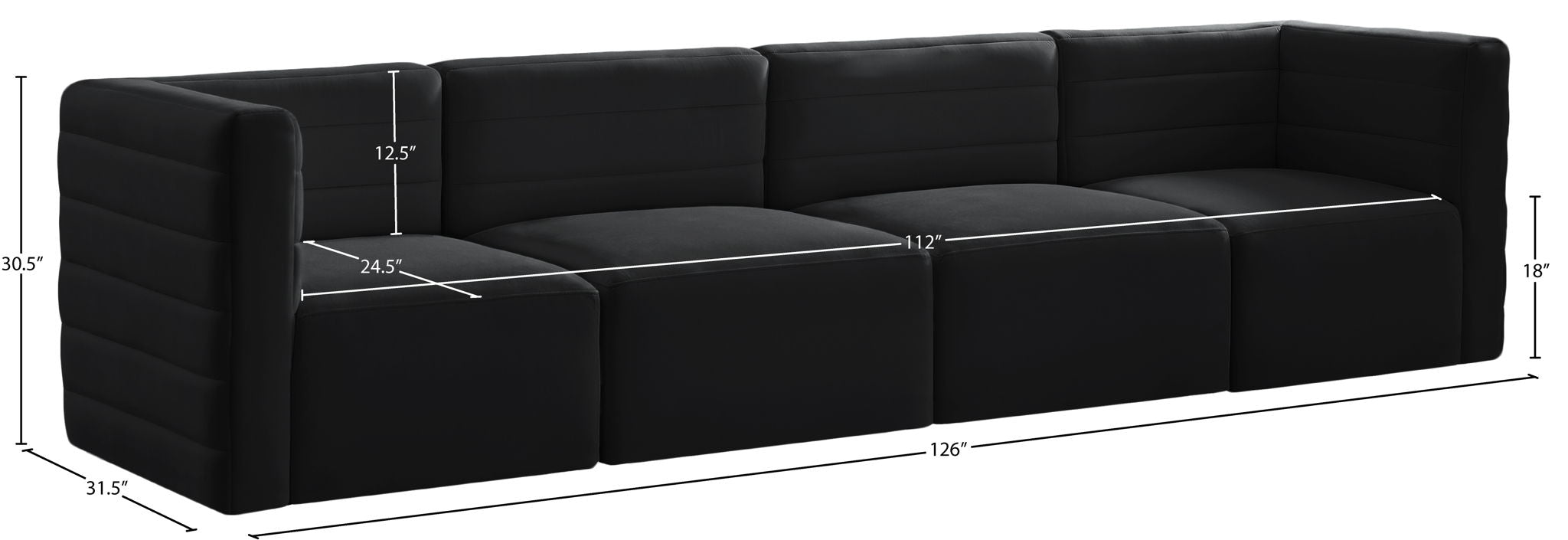 Quincy - Modular 4 Seat Sofa