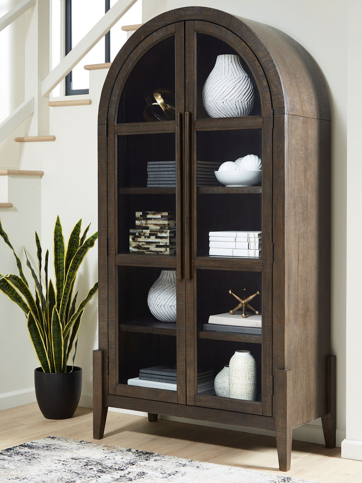 Benhall - Accent Cabinet - Dark Brown