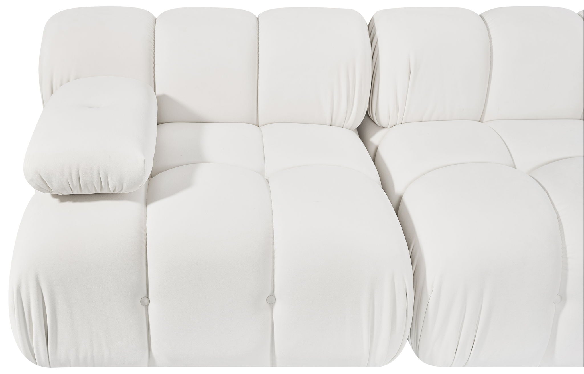 Orin - Velvet Performance Fabric Upholstered 2 Piece Modular Sofa