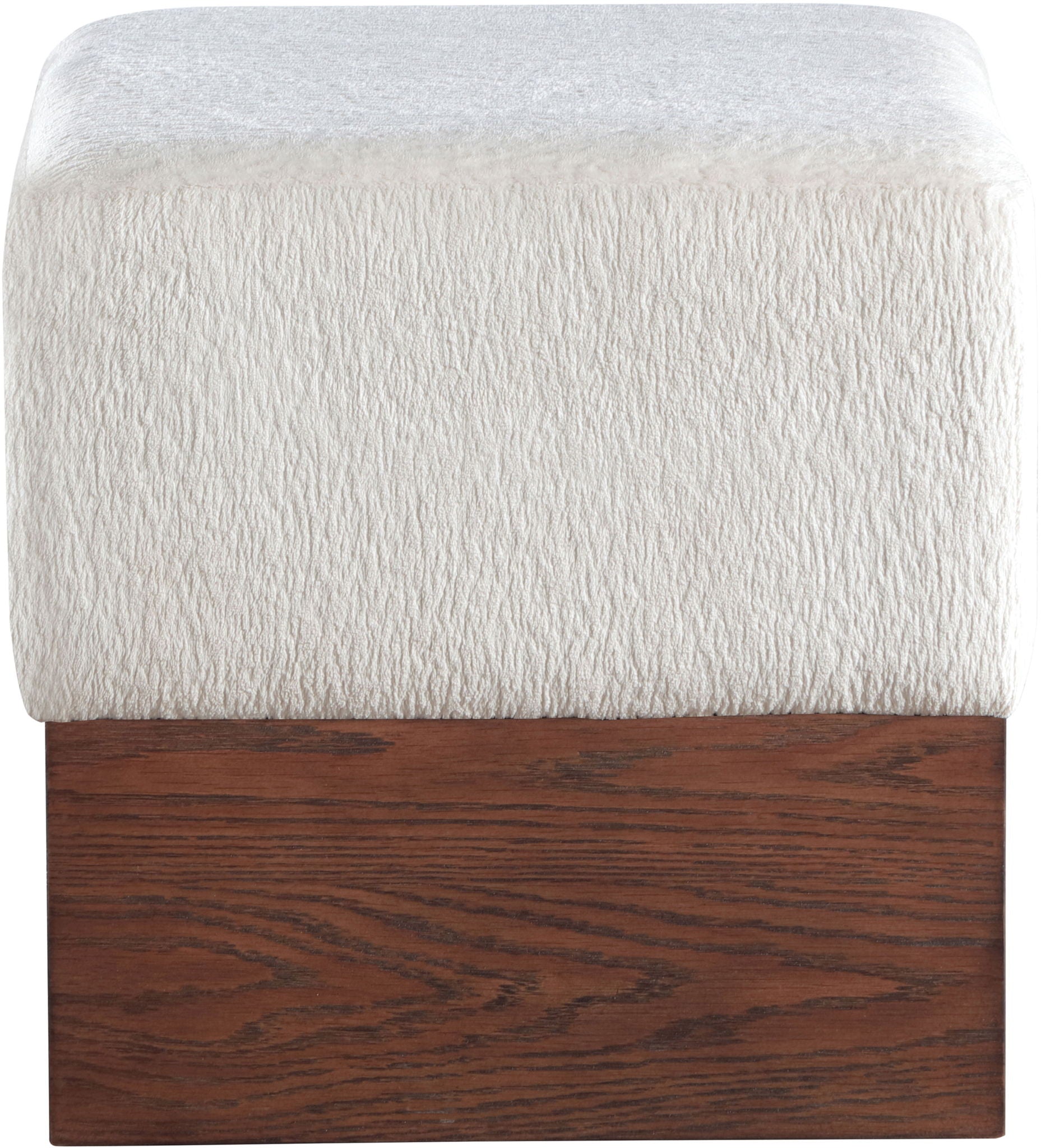 Havre - Ottoman / Stool With Brown Base