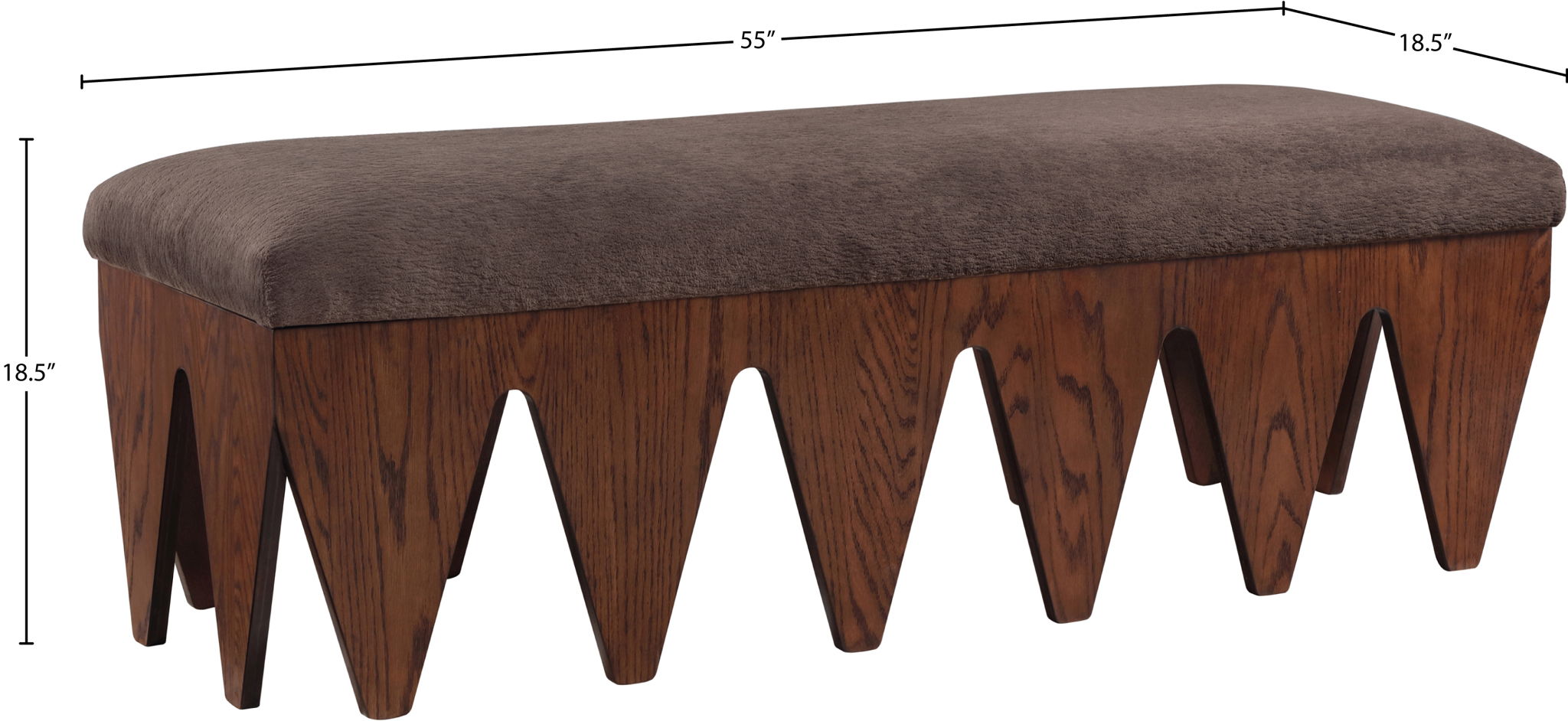Altair - Bench - Dark Brown Base
