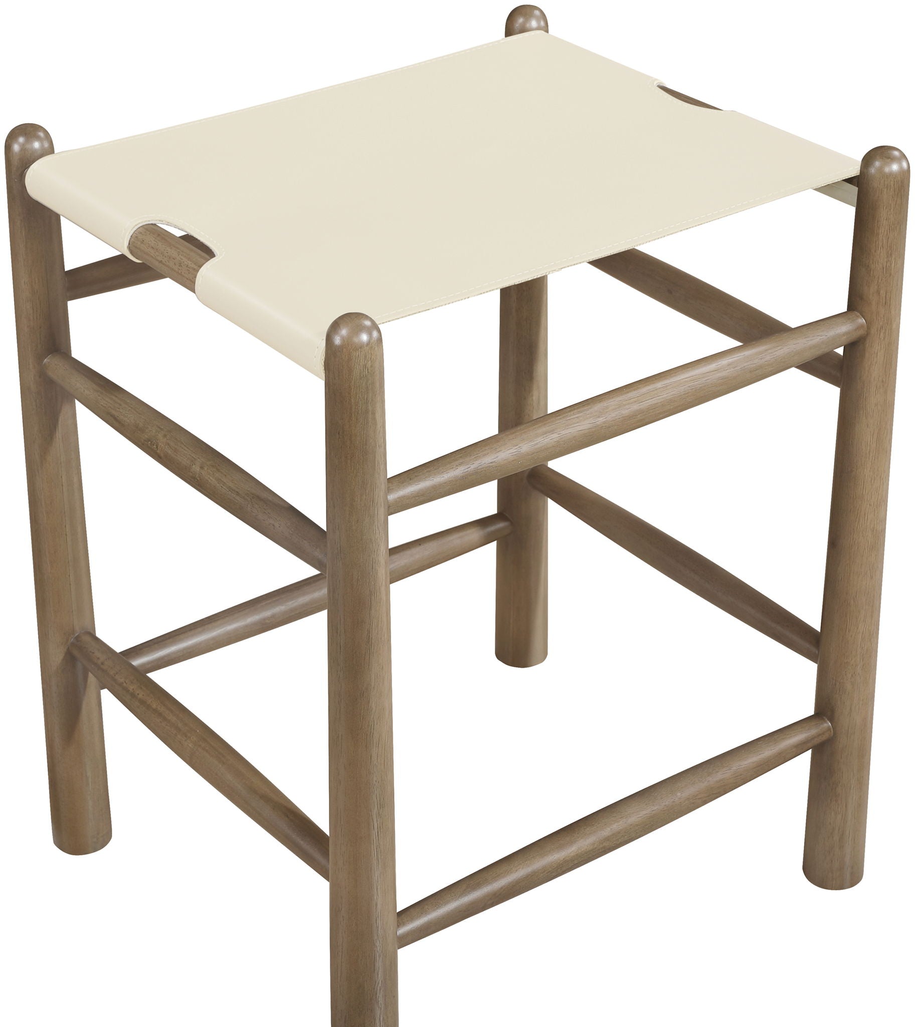 Santos - Backless Counter Stool With Stained Brown Base