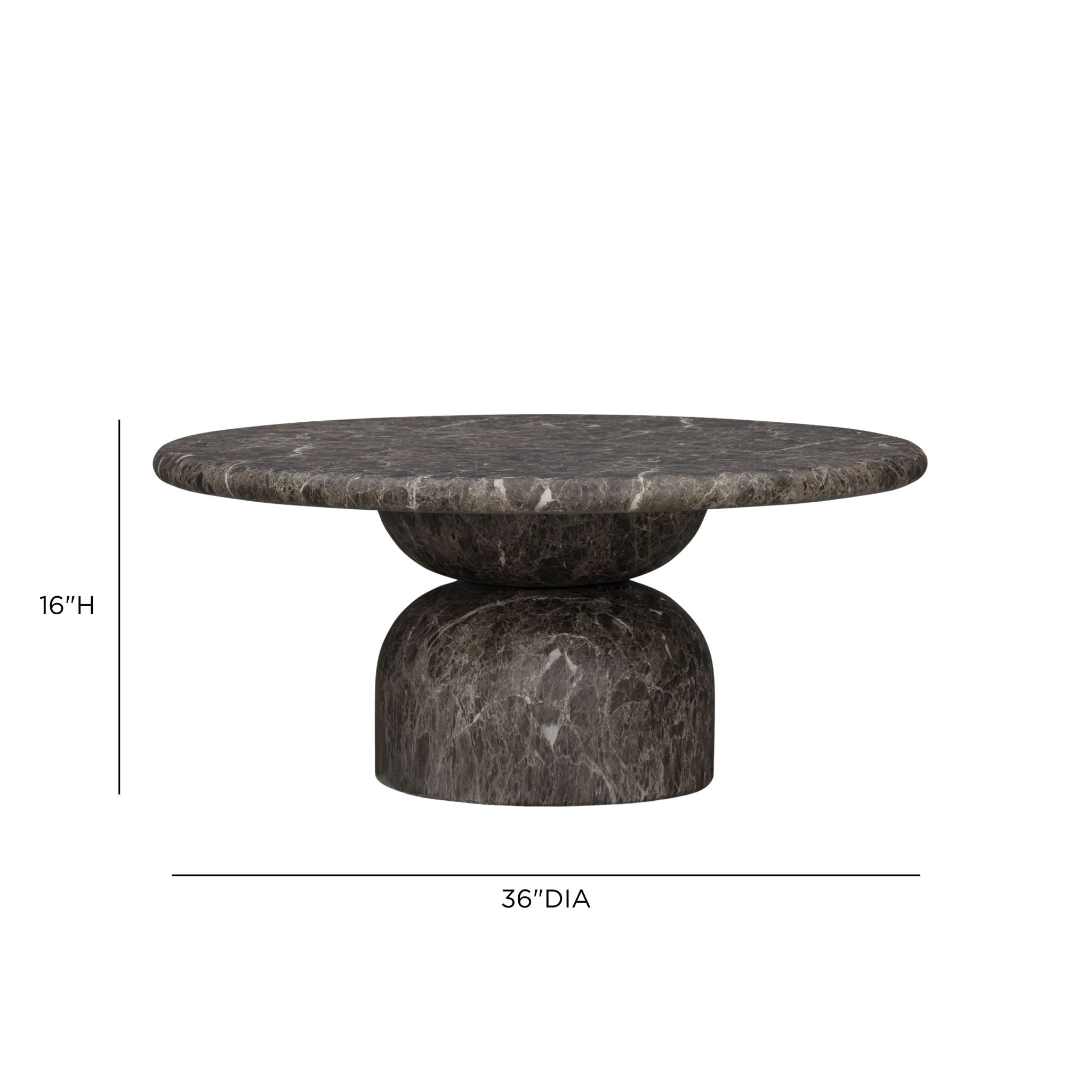 Cynthia - Emperador Faux Marble Indoor / Outdoor Table