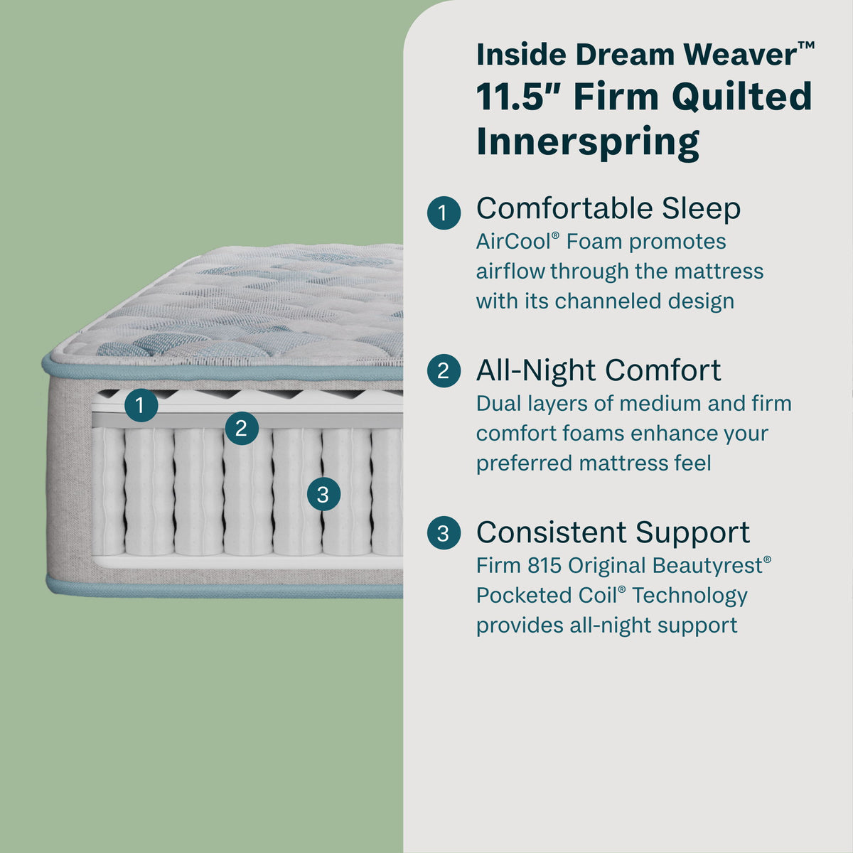 Dream Weaver - 11.5" Firm Mattress