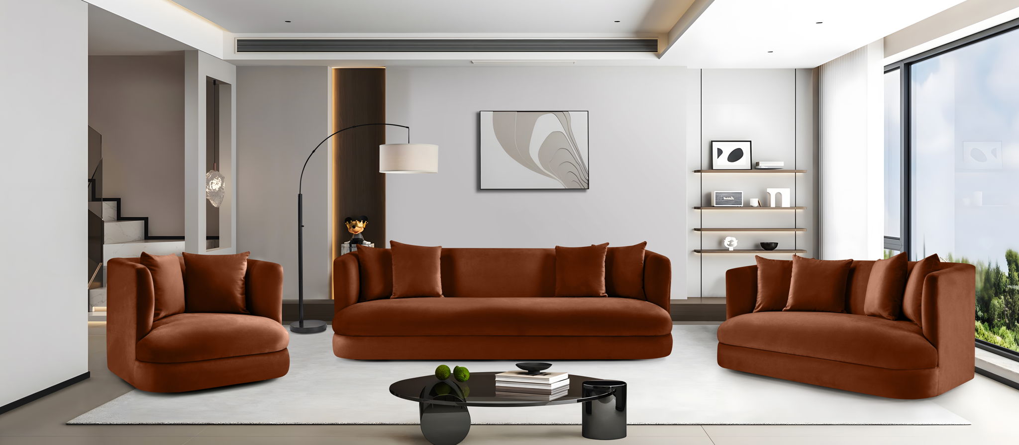 Alder - Loveseat - Cognac