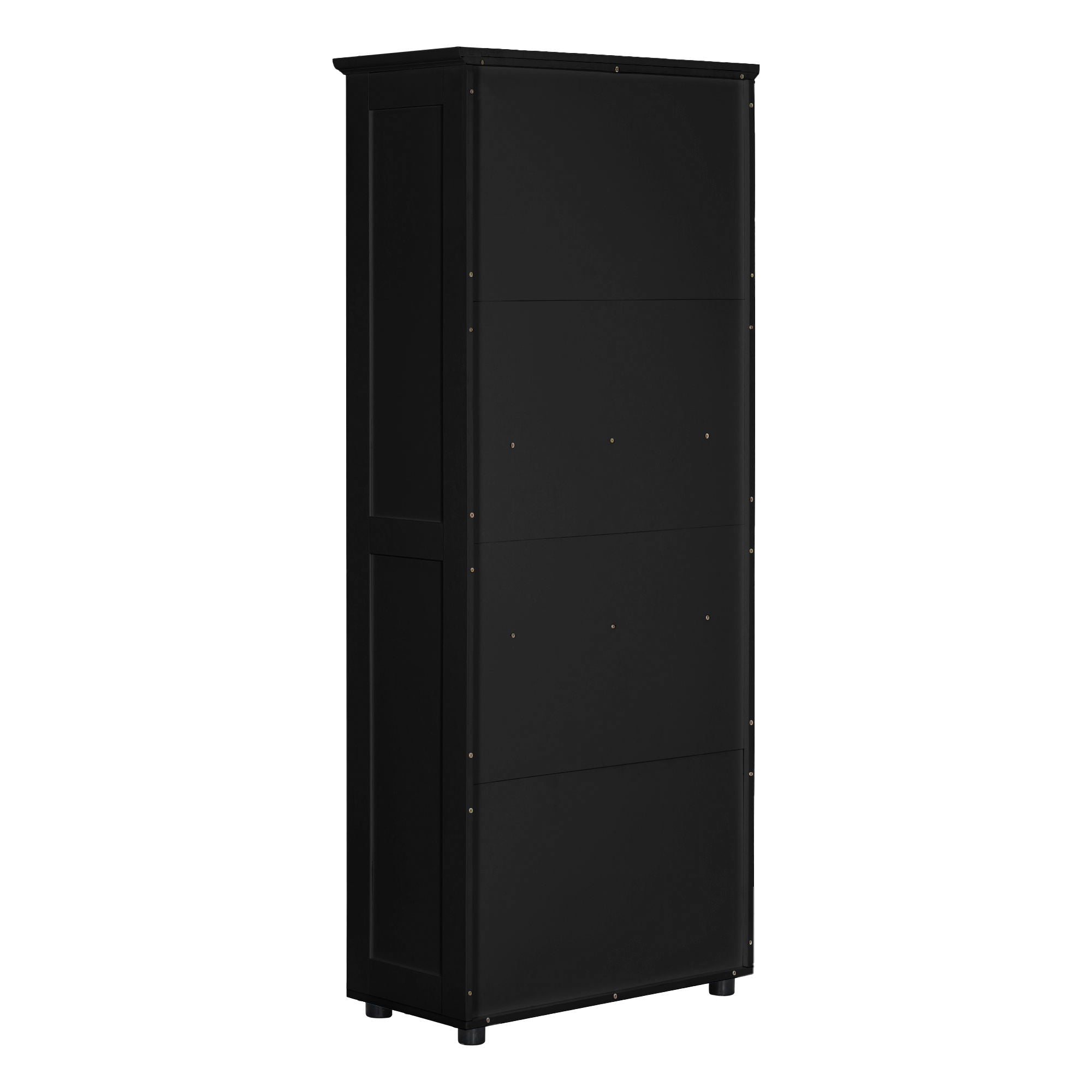 Storage Cabinet With Adjustable Shelves, 2 Doors, Rectangle Design For Bathroom