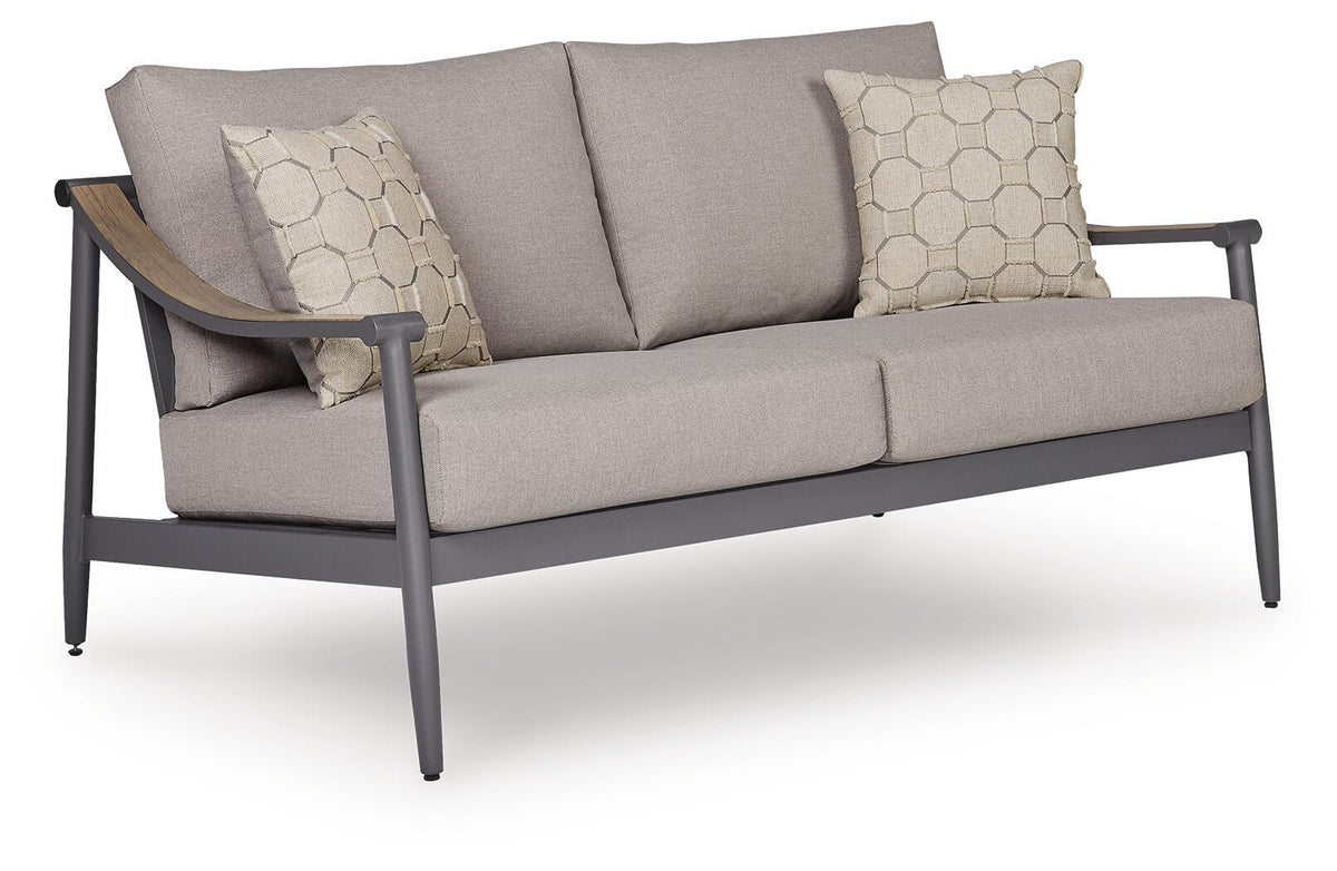 Ocean Beach - Loveseat With Cushion - Gray